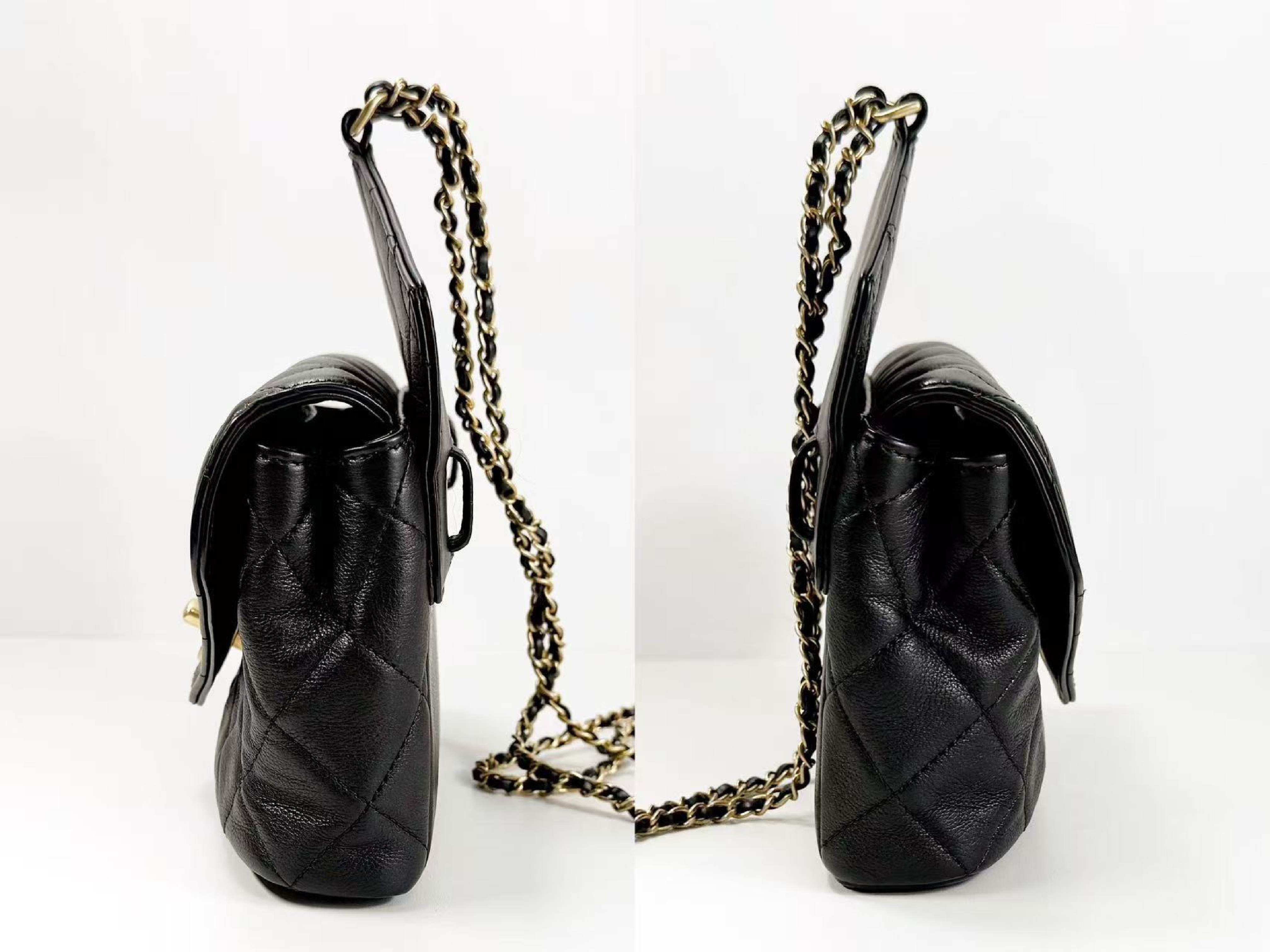 Black Matelassé Runway 3-Way Bag, Approx. W19cm, Serial Number [Includes Box, Booklet, Dust Bag, Authenticity Card, Strap, and Seal] Gold Hardware, Shoulder Bag 27769929 — view 11