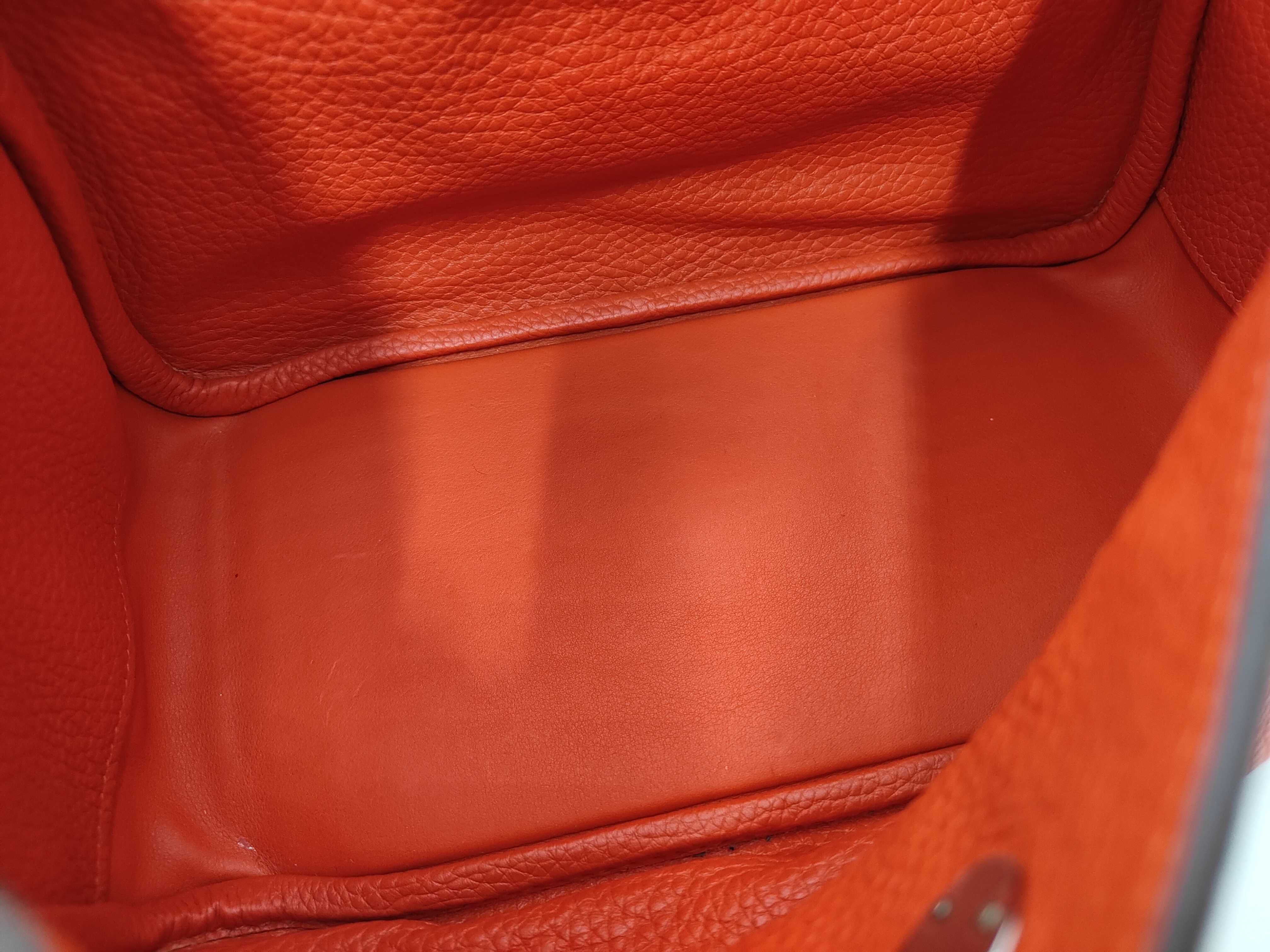 Lindy 26 Taurillon Clemence Orange Z Stamp Handbag — view 11