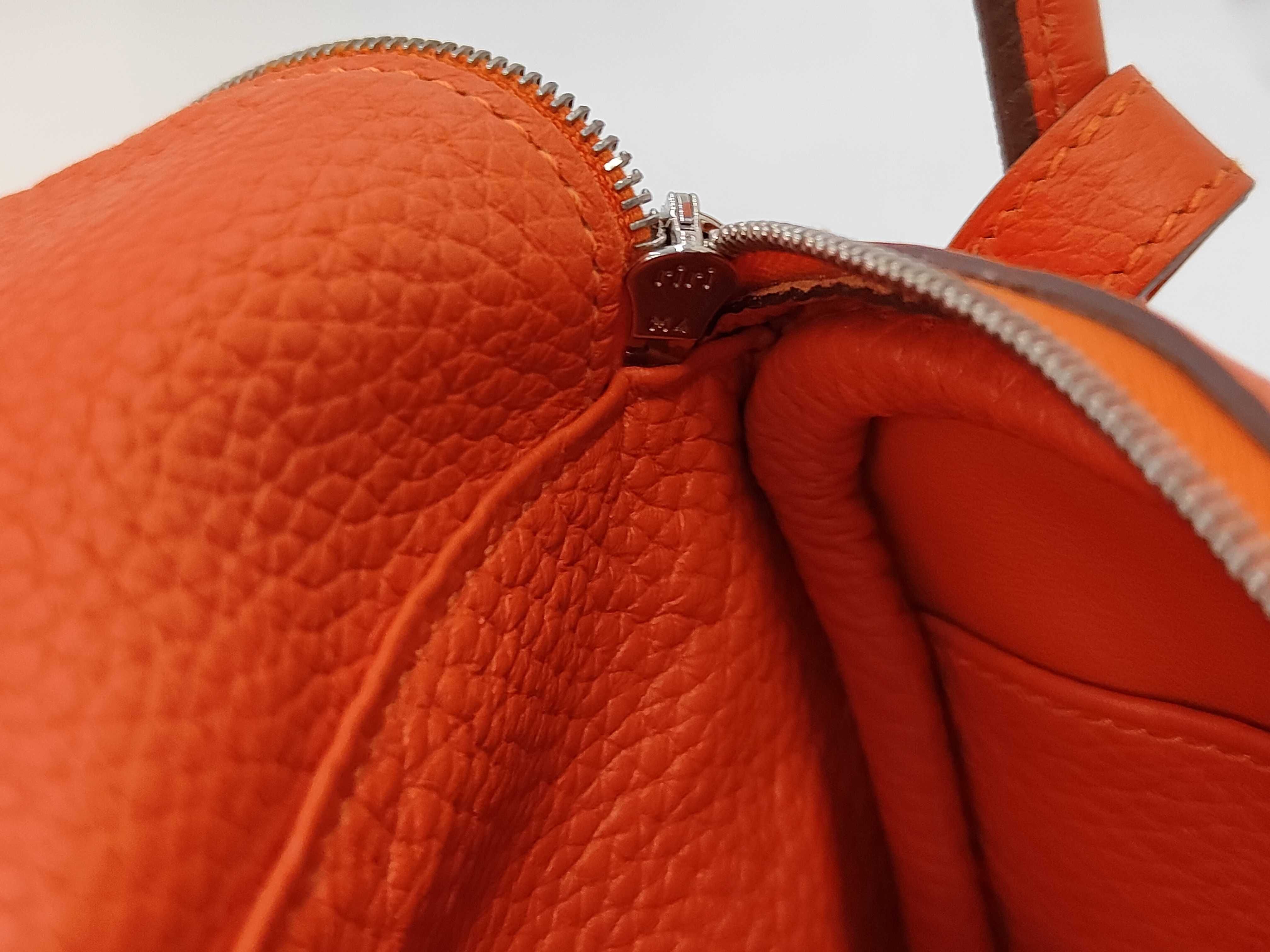 Lindy 26 Taurillon Clemence Orange Z Stamp Handbag — view 12