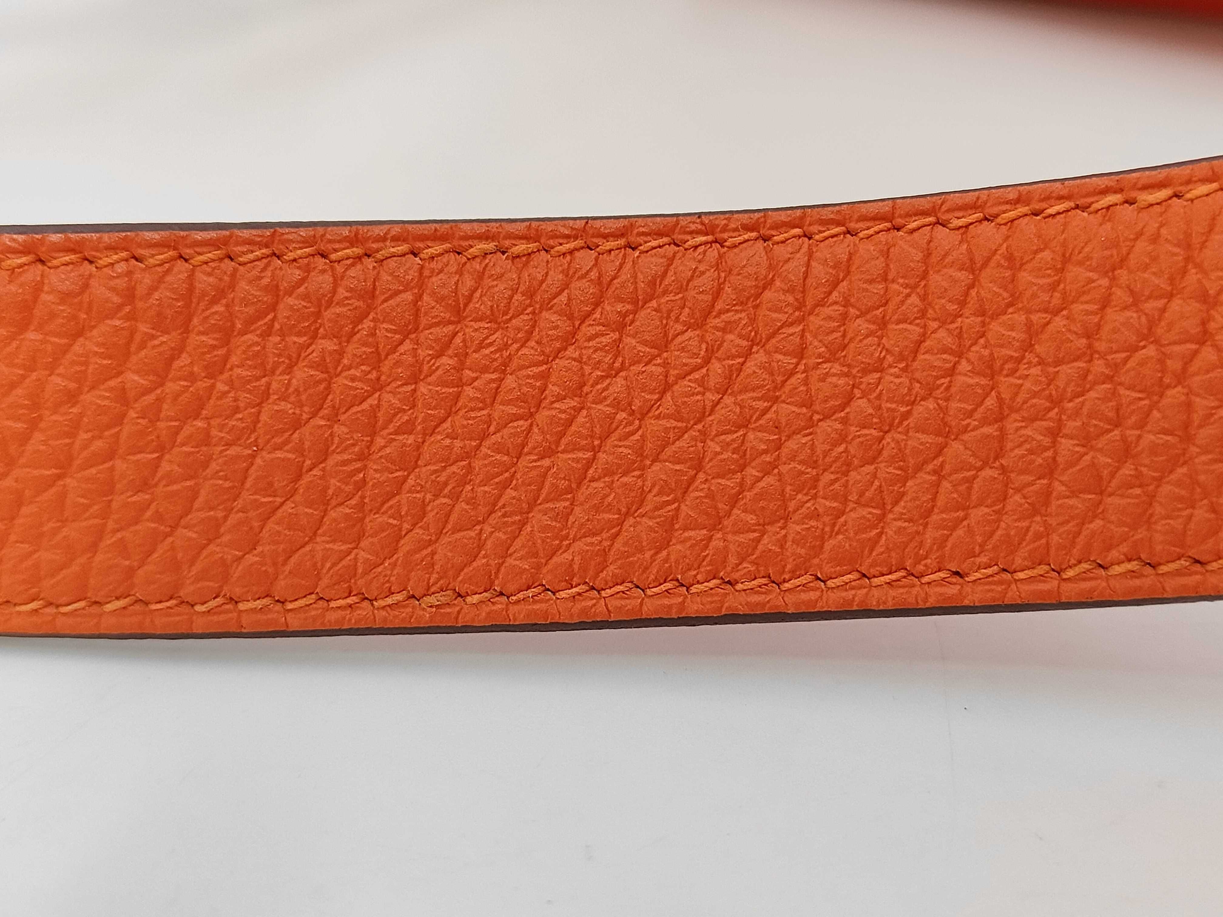 Lindy 26 Taurillon Clemence Orange Z Stamp Handbag — view 5