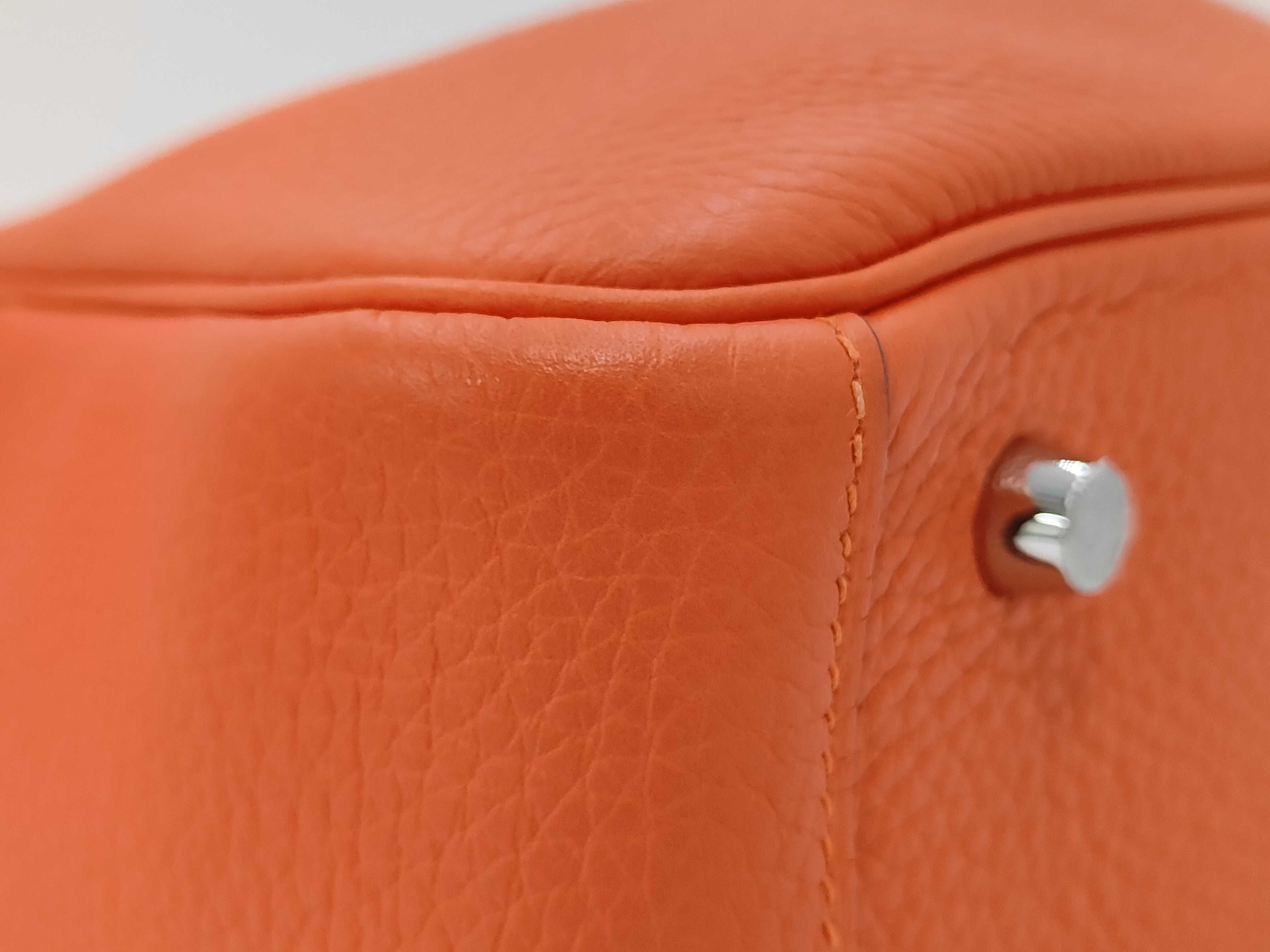 Lindy 26 Taurillon Clemence Orange Z Stamp Handbag — view 6