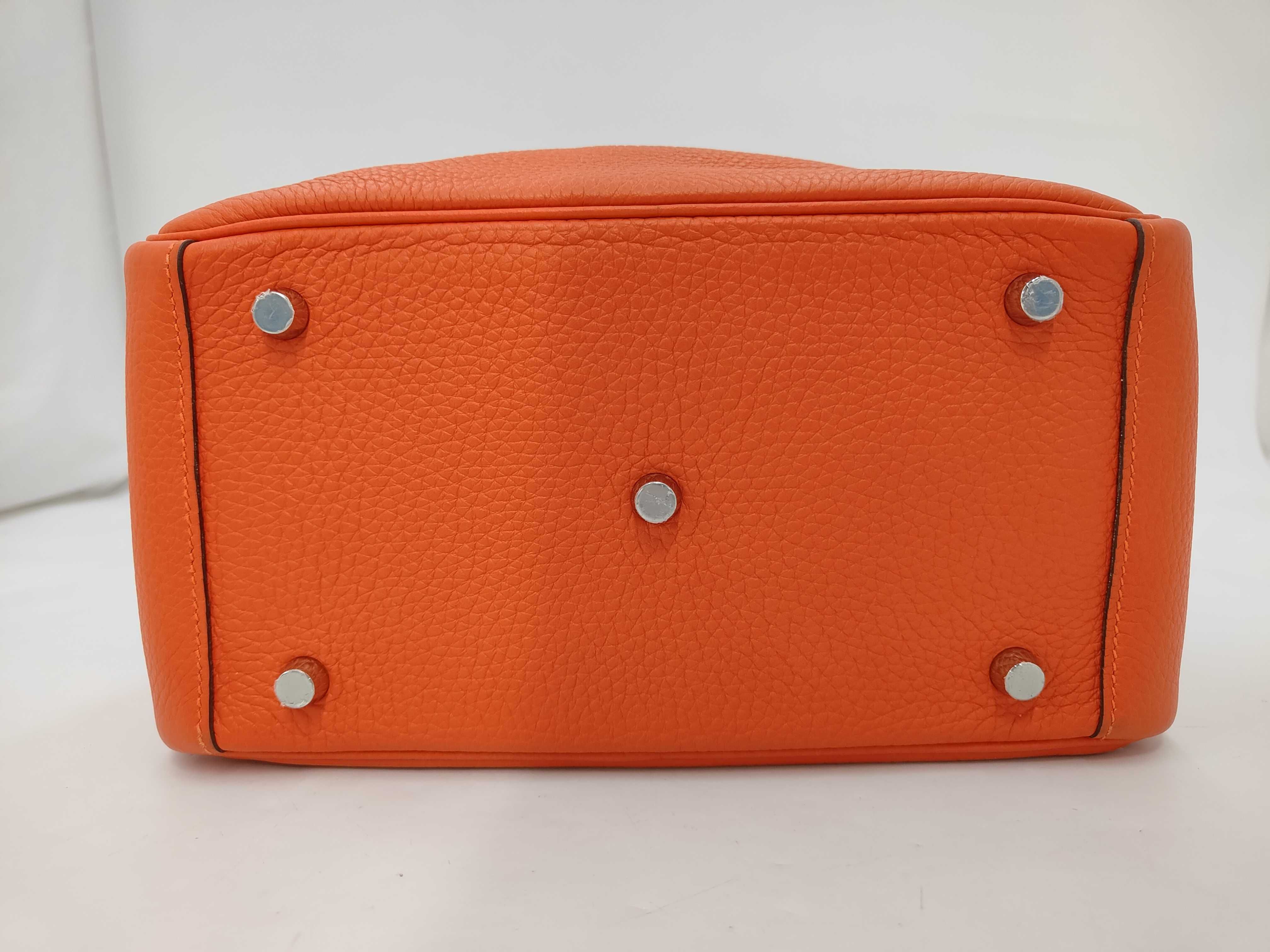 Lindy 26 Taurillon Clemence Orange Z Stamp Handbag — view 7