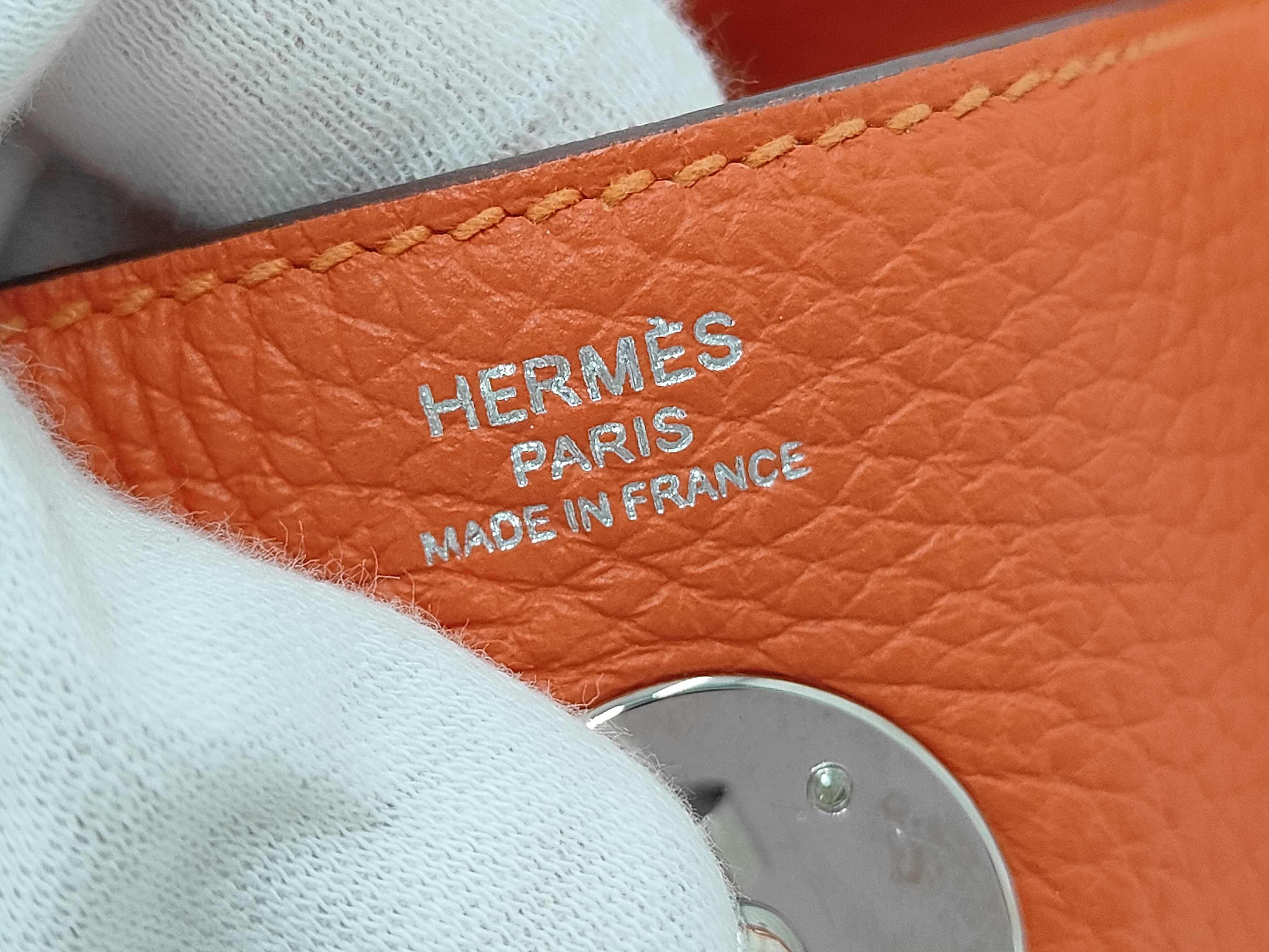 Lindy 26 Taurillon Clemence Orange Z Stamp Handbag — view 10