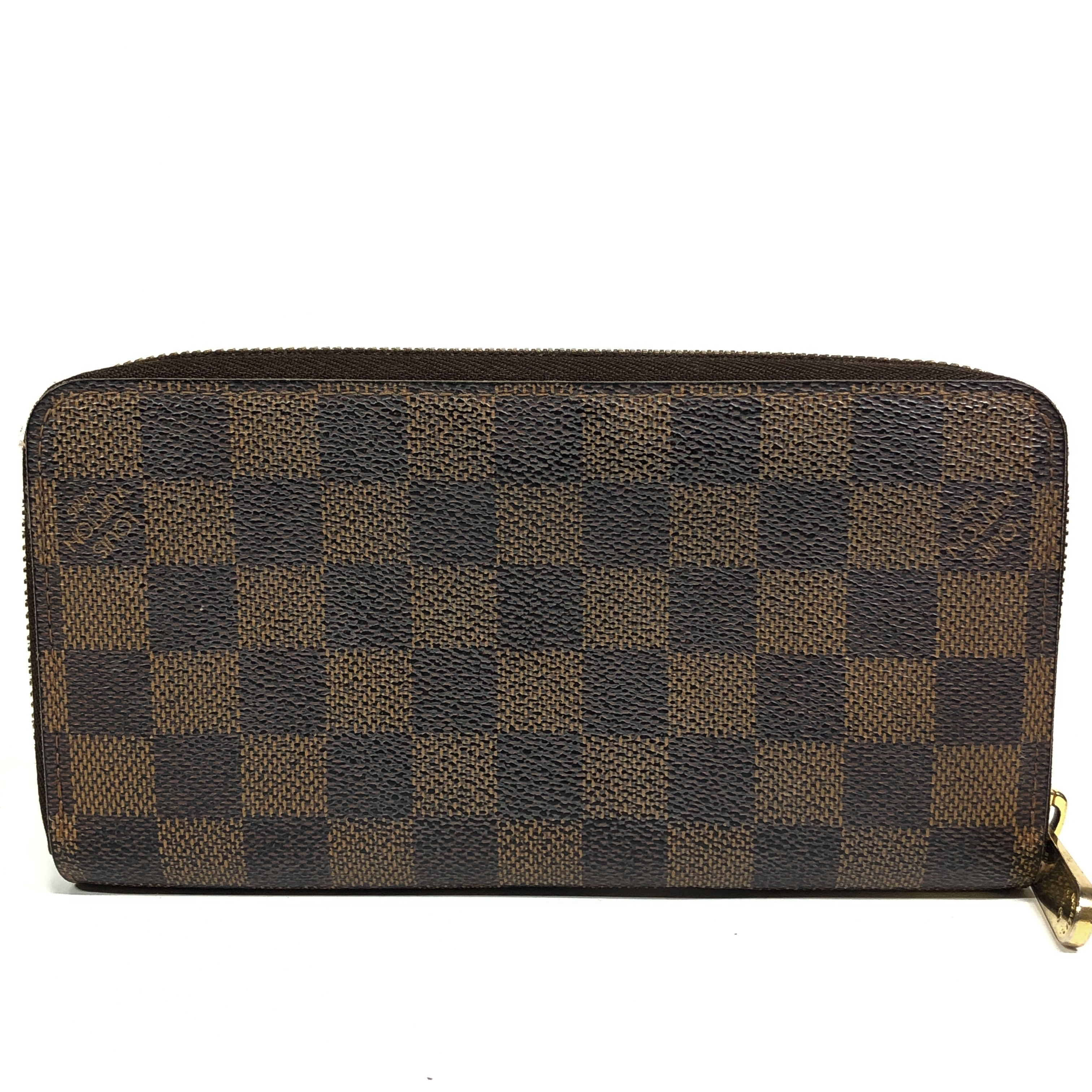 Damier Zippy Wallet Long Wallet N60015 Ebene with Coin Pocket CA3088 Wallet Made in Spain — view 2