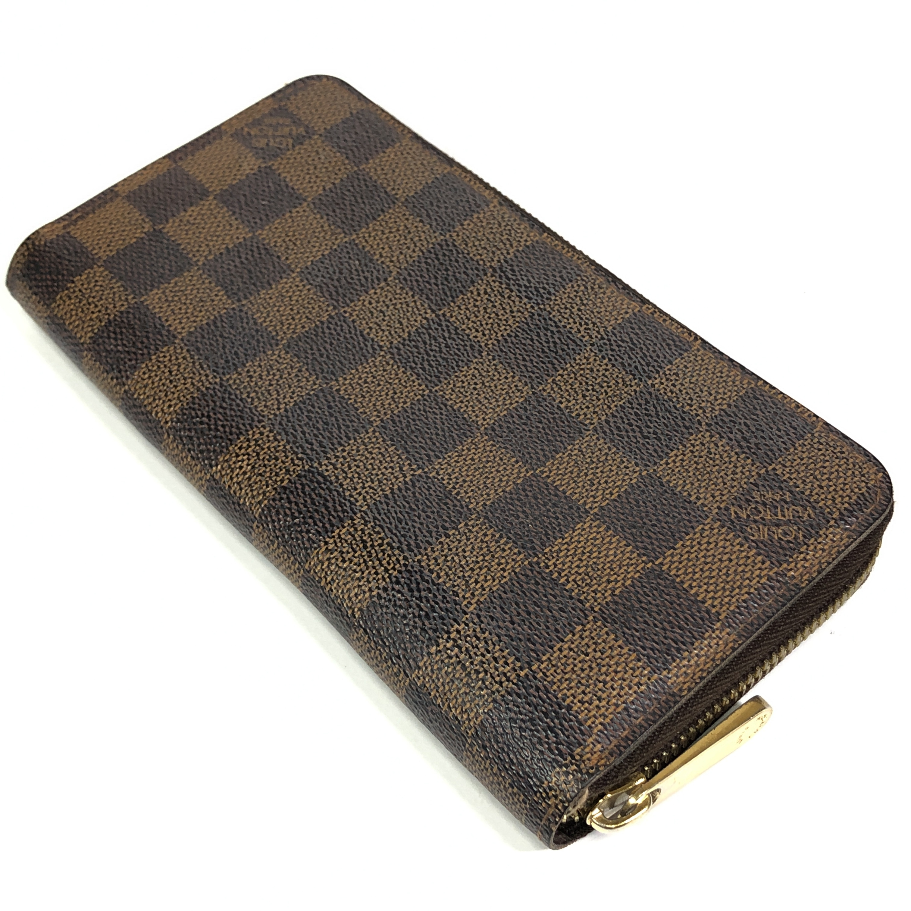 Damier Zippy Wallet Long Wallet N60015 Ebene with Coin Pocket CA3088 Wallet Made in Spain — view 3