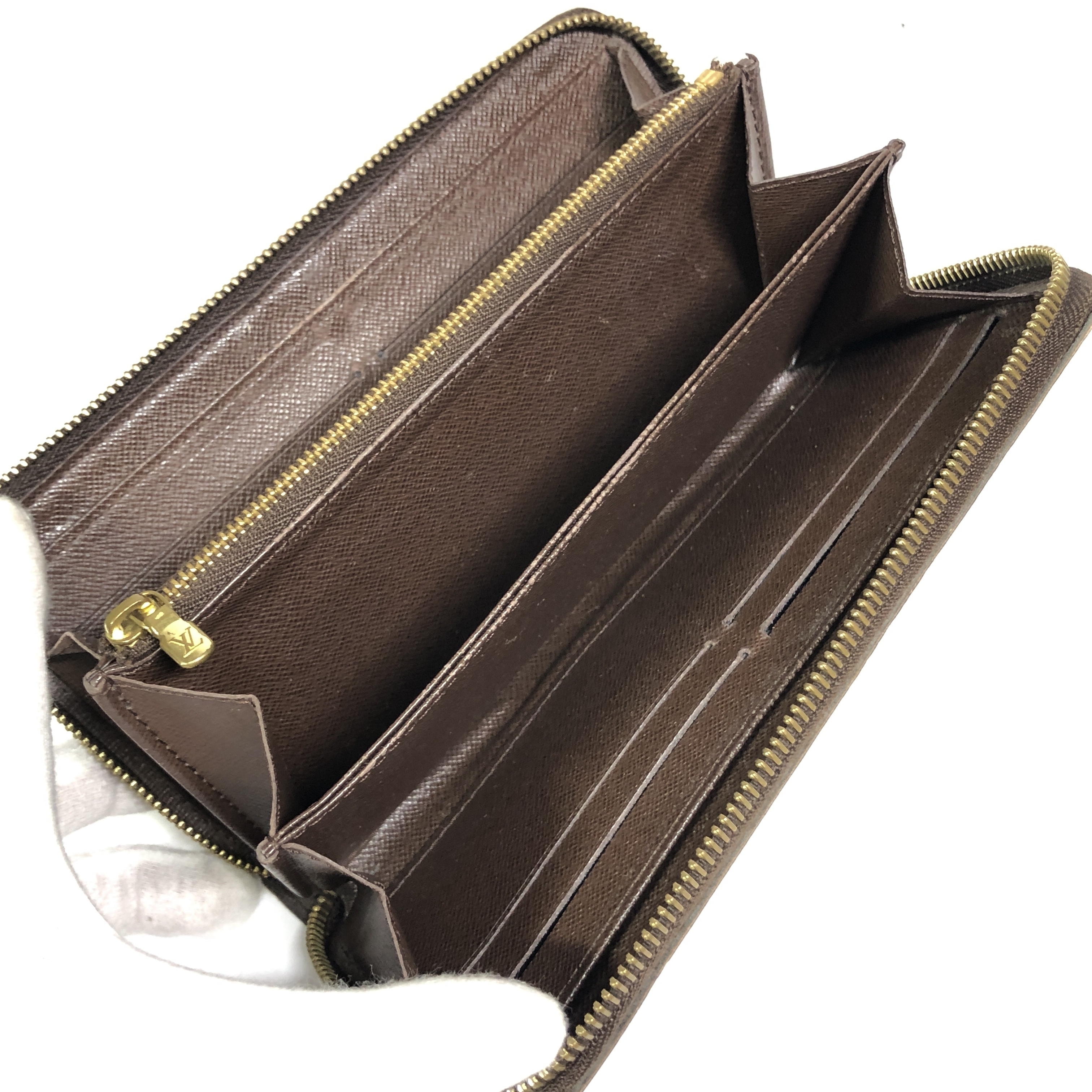 Damier Zippy Wallet Long Wallet N60015 Ebene with Coin Pocket CA3088 Wallet Made in Spain — view 7