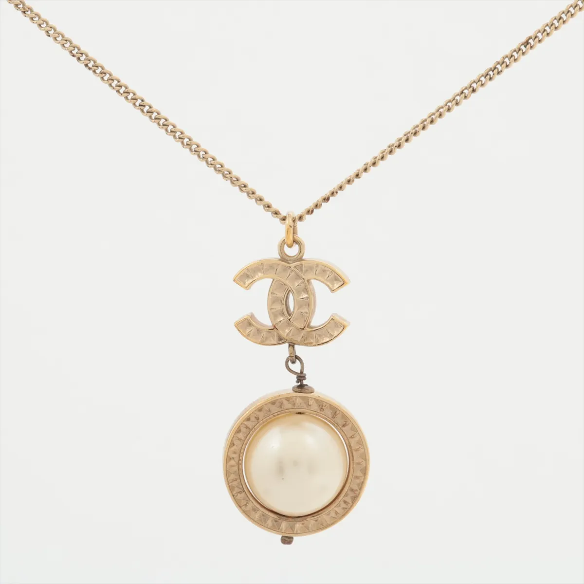Cocomark B18B Necklace GP x Rhinestone Gold — view 2