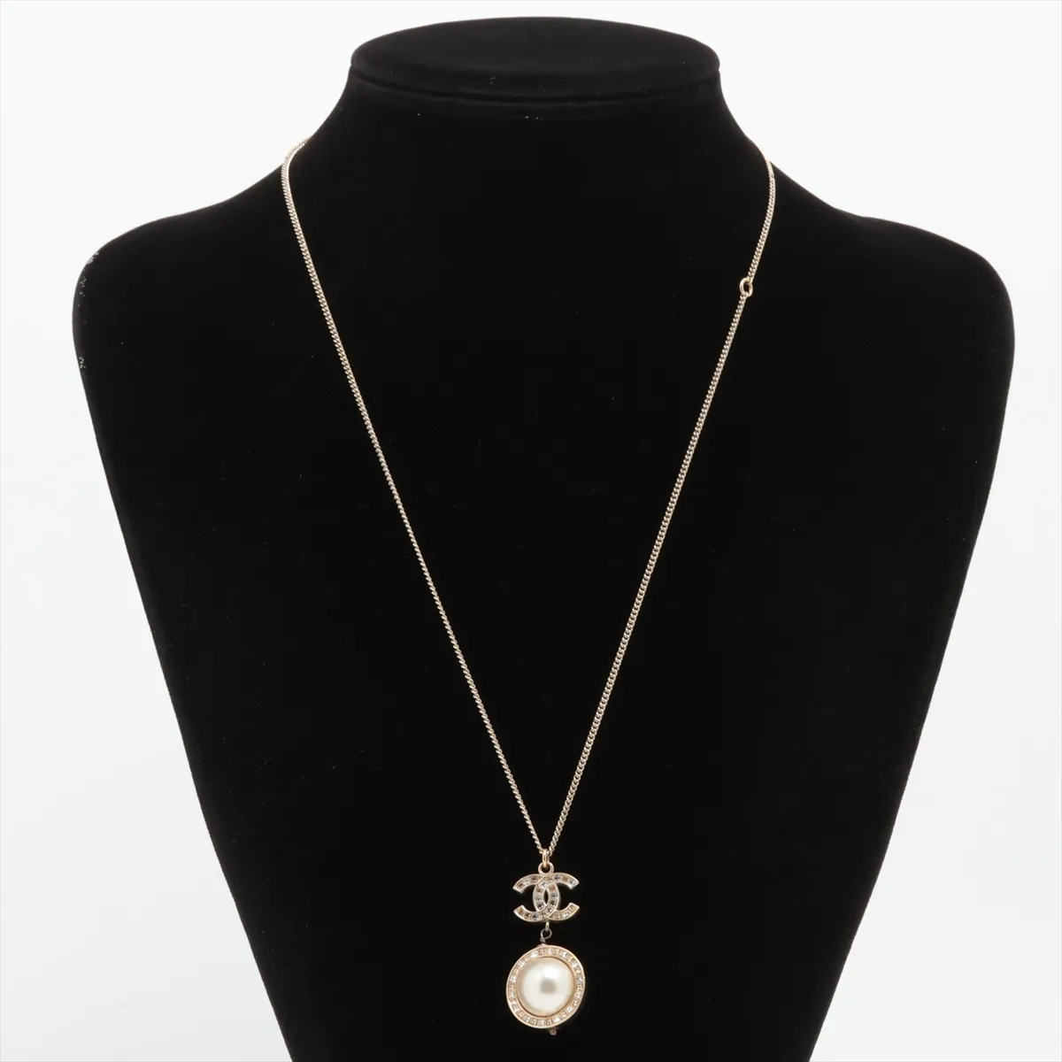 Cocomark B18B Necklace GP x Rhinestone Gold — view 5