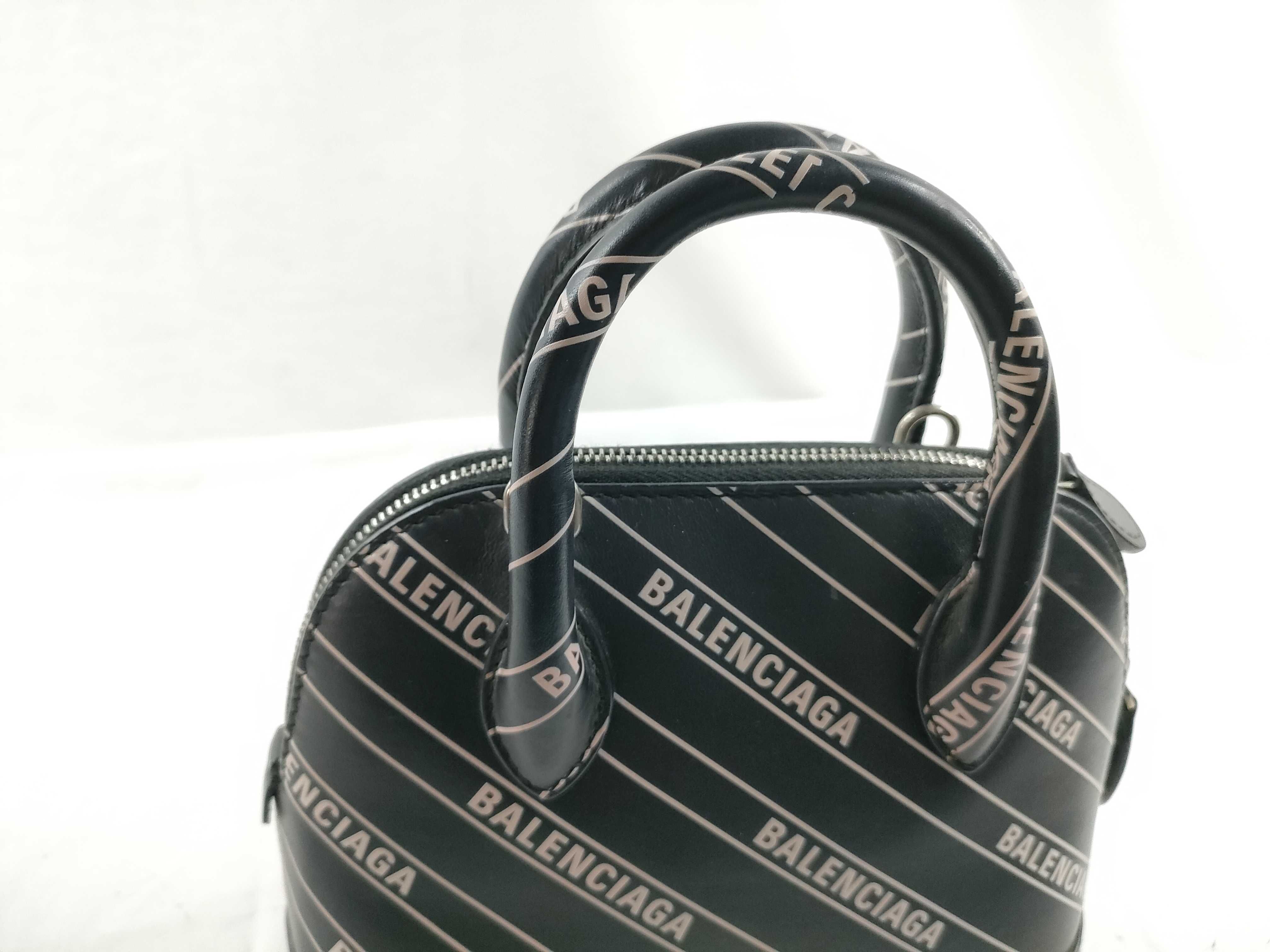 ID- Ville Top Handle XXS Cow Skin 2 Way Handbag Black 550646 w/ stra Handbag — view 6