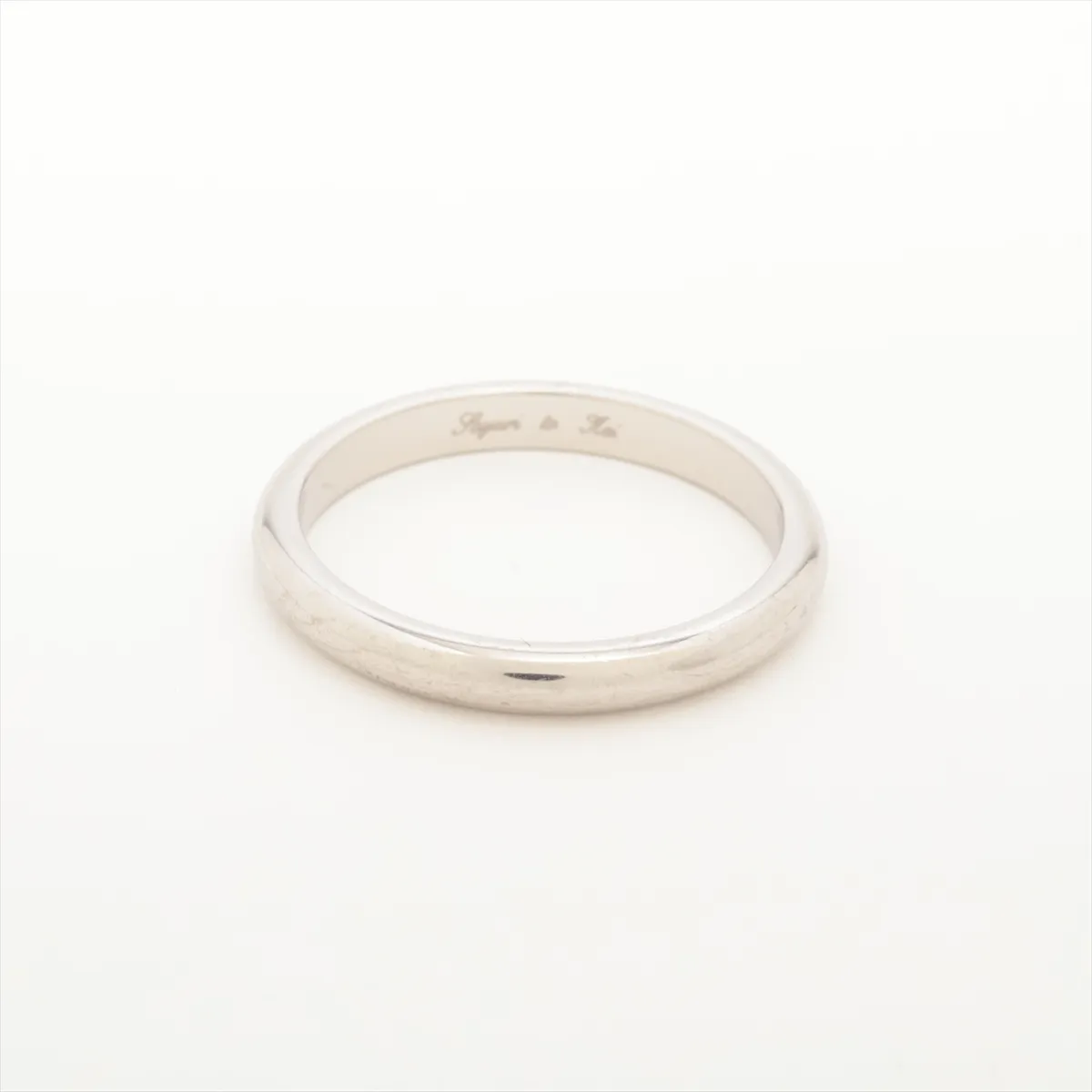 Roma Amor Ring, Pt950, 4.9g, Size 56, Name Engraving, 6M52SE — view 2