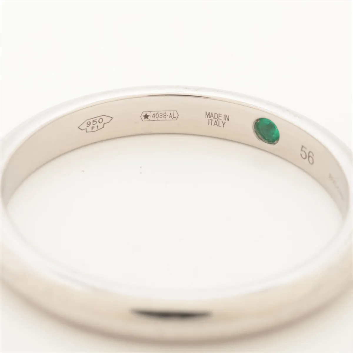 Roma Amor Ring, Pt950, 4.9g, Size 56, Name Engraving, 6M52SE — view 4