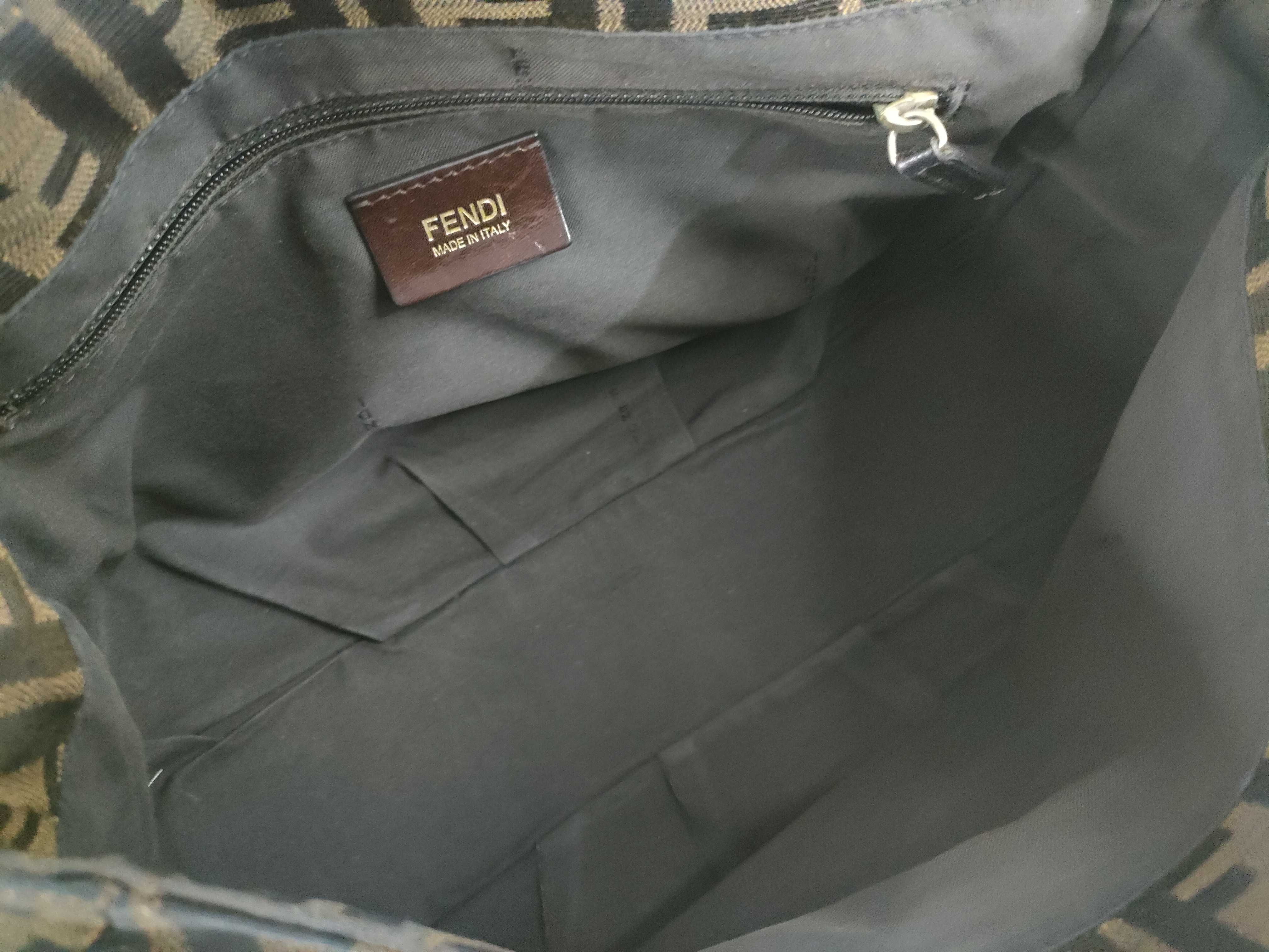 Zucca pattern Fendi shoulder bag — view 9
