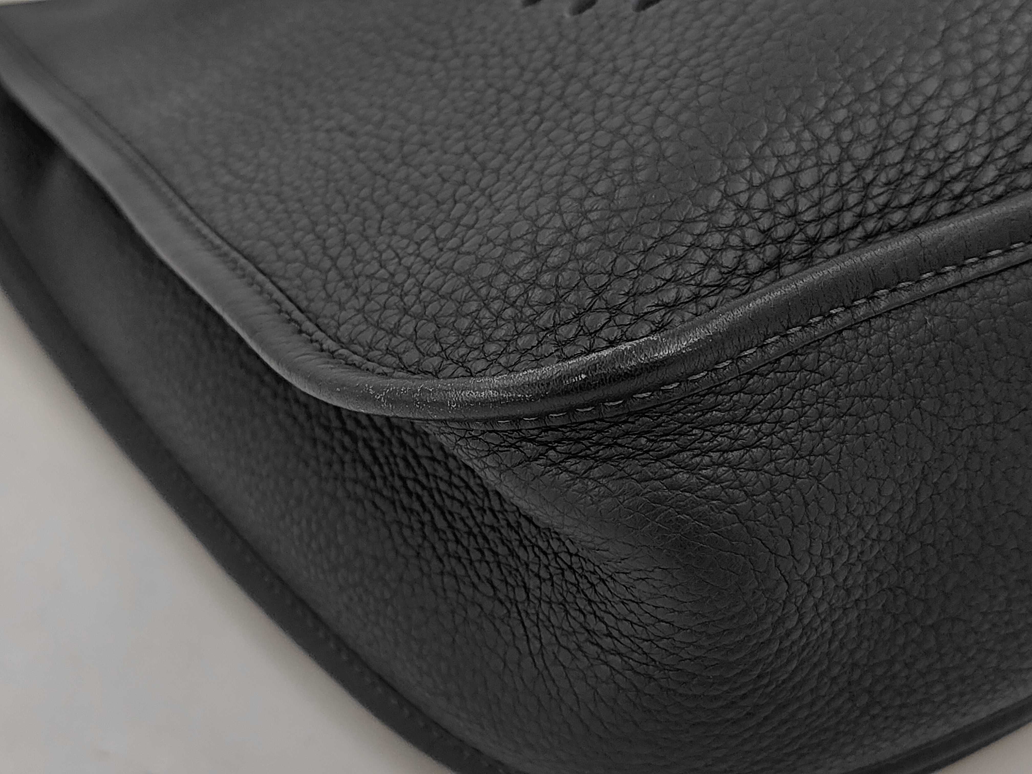 Evelyne 29 III Black Shoulder Bag with Silver Hardware (Stamp: L) — view 6