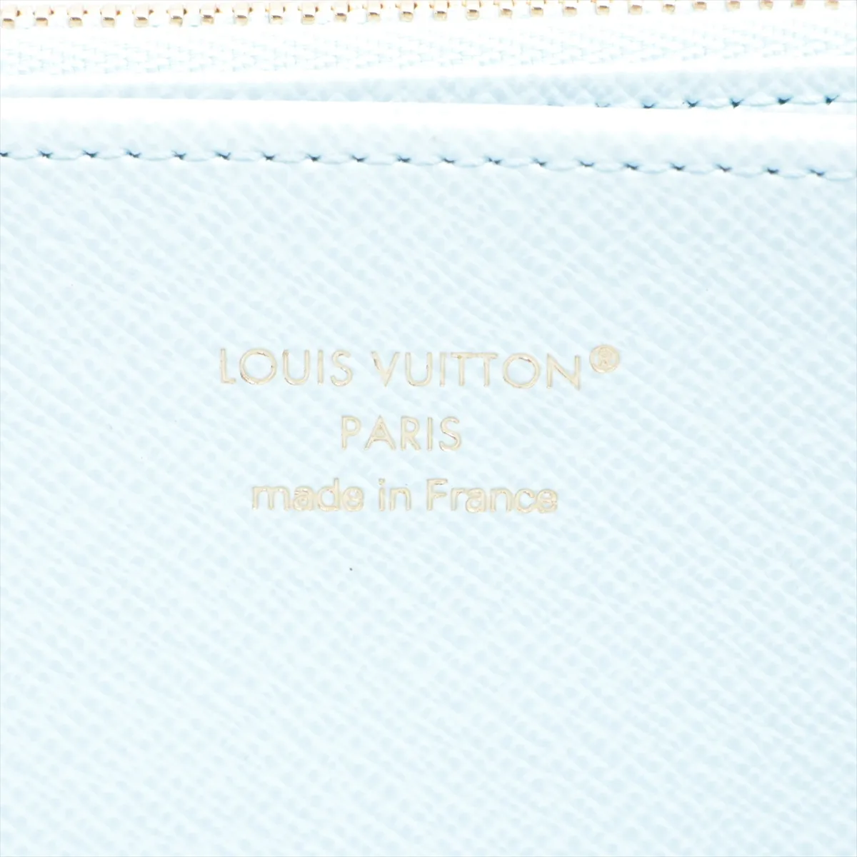 Monogram Zippy Wallet M11776 Washed Blue Round Zip Wallet RFID Reactive — view 11