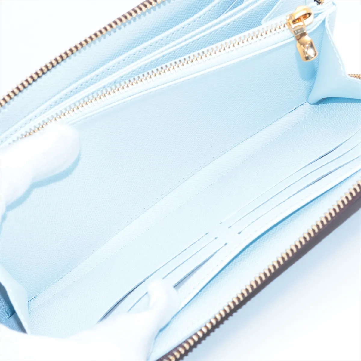 Monogram Zippy Wallet M11776 Washed Blue Round Zip Wallet RFID Reactive — view 8
