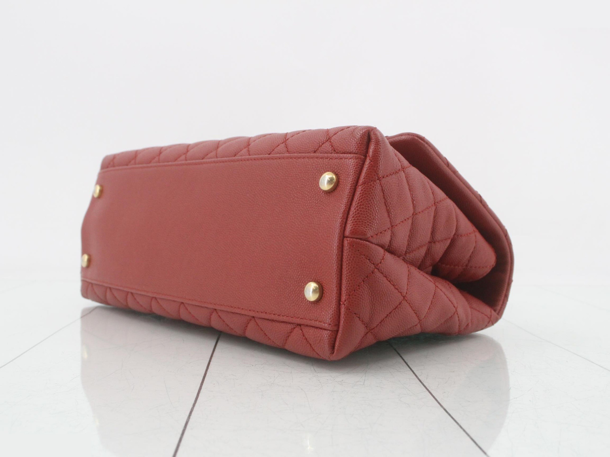 Coco Handle Caviar Skin 2-Way Handbag — view 6