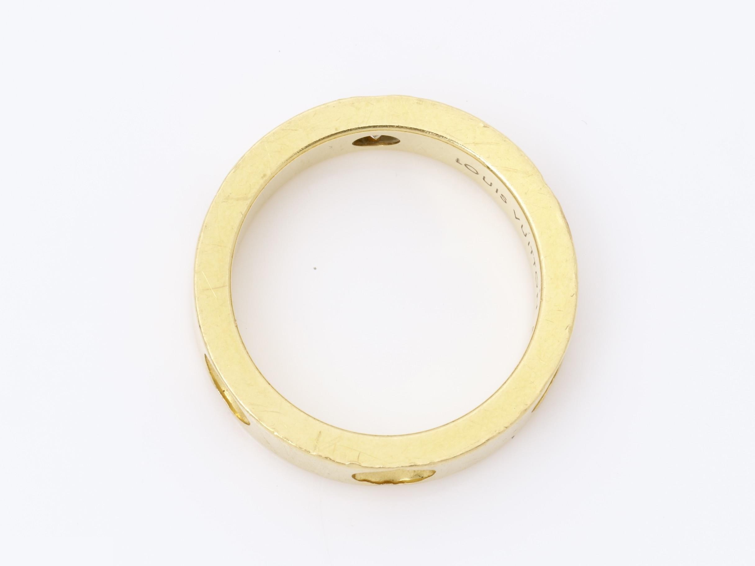 Petite Bague Empreinte 1P Diamond Ring 750YG #50 — view 5