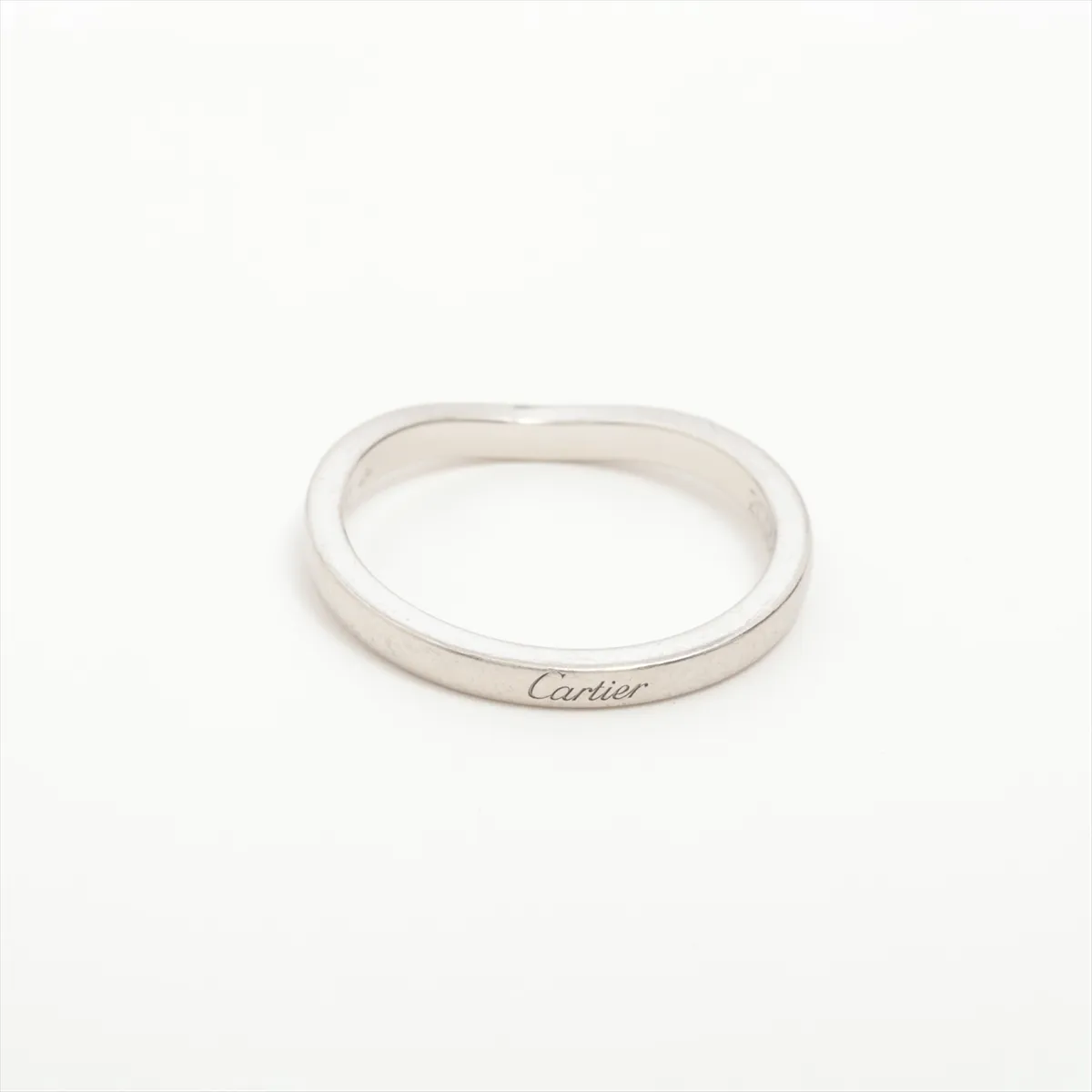 Ballerina Curve Wedding Ring, Pt950, 3.3g, Size 51, Initial 232BII — view 2