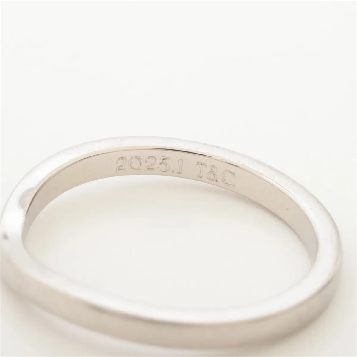 Ballerina Curve Wedding Ring, Pt950, 3.3g, Size 51, Initial 232BII — view 4