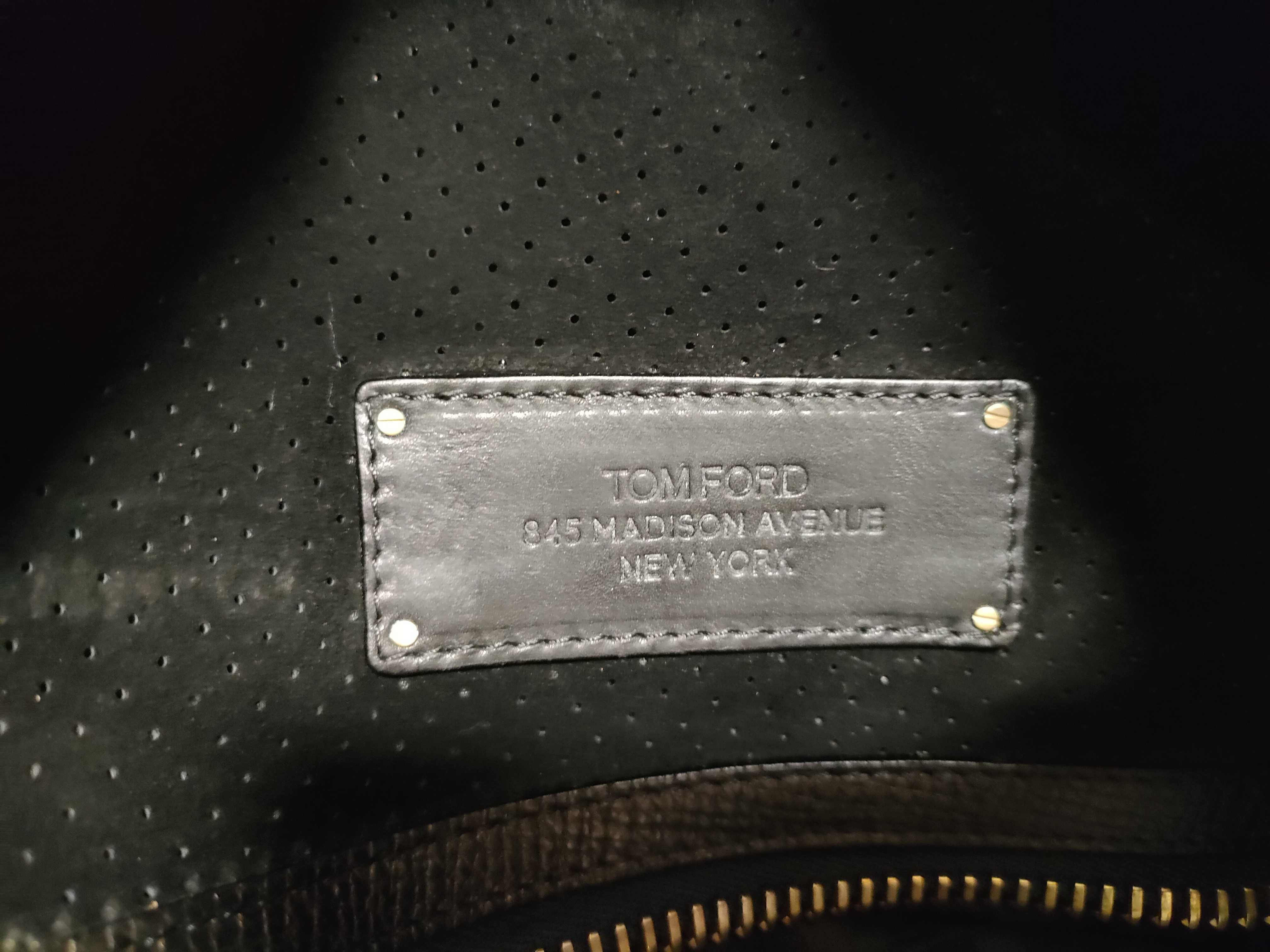 side-handle tote bag, grain leather, black tote bag — view 11