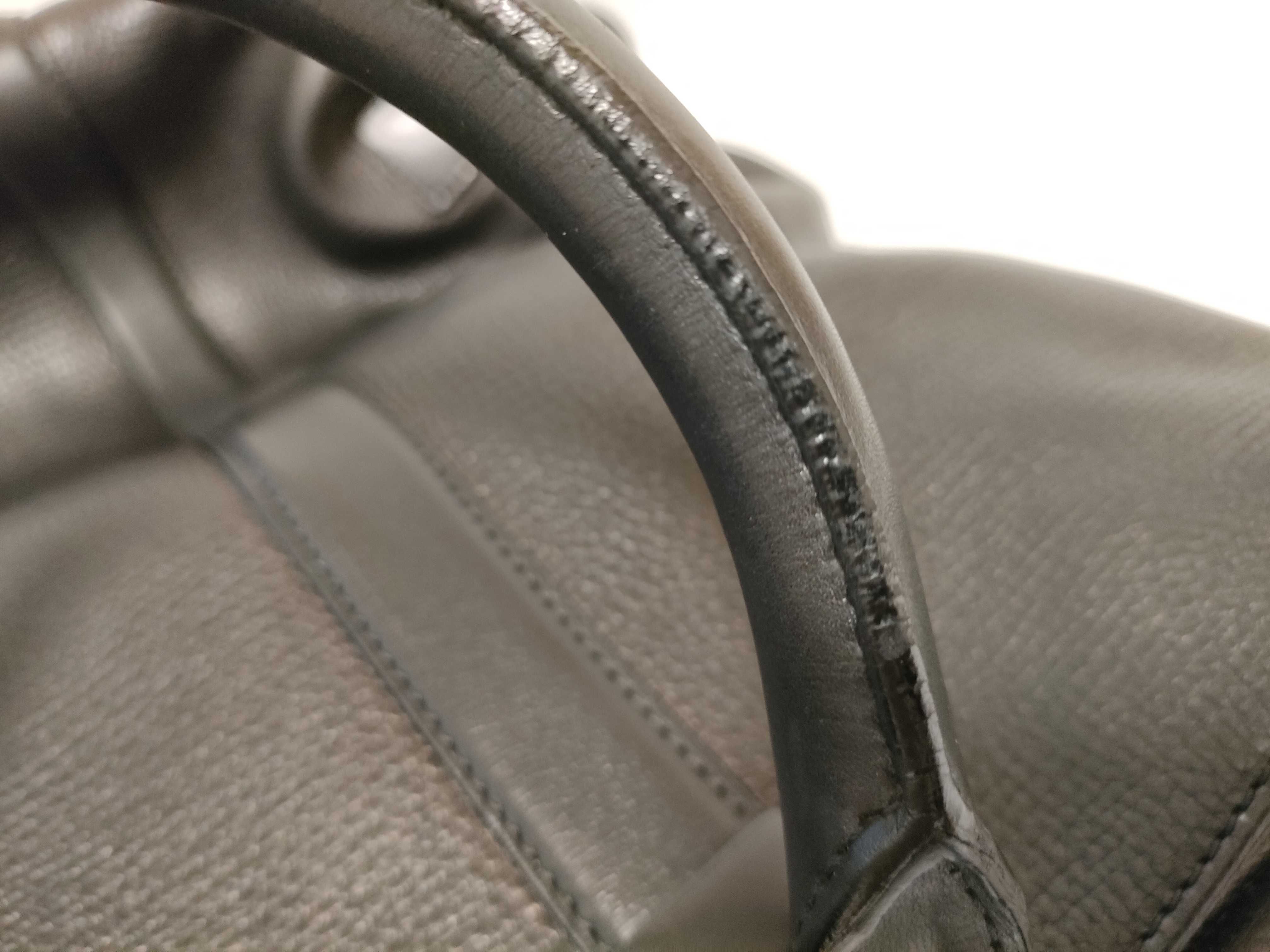 side-handle tote bag, grain leather, black tote bag — view 13