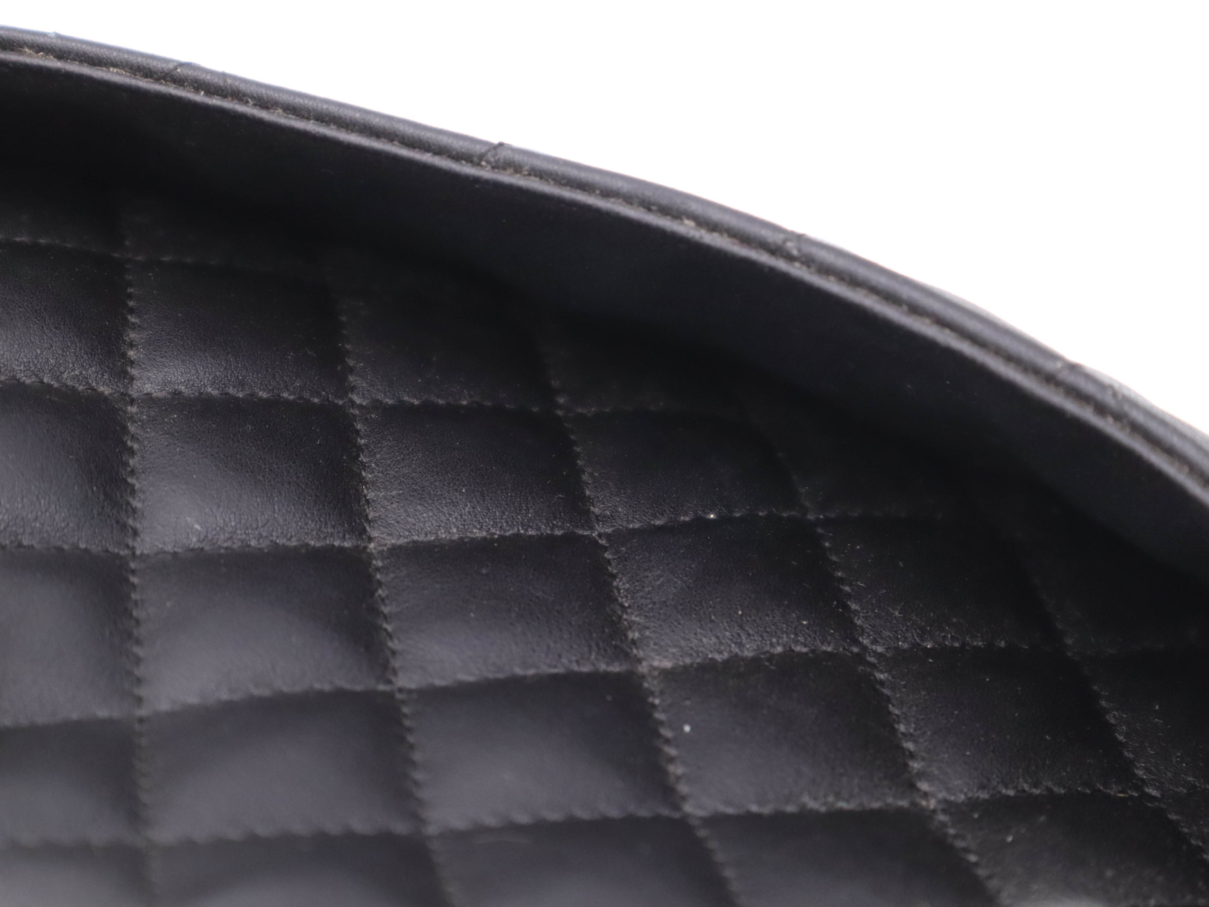 A25169 Cambon Line Large Tote Bag, Leather, Silver Hardware, Black, with Guarantee Seal and Card, 10735751 Tote Bag — view 9