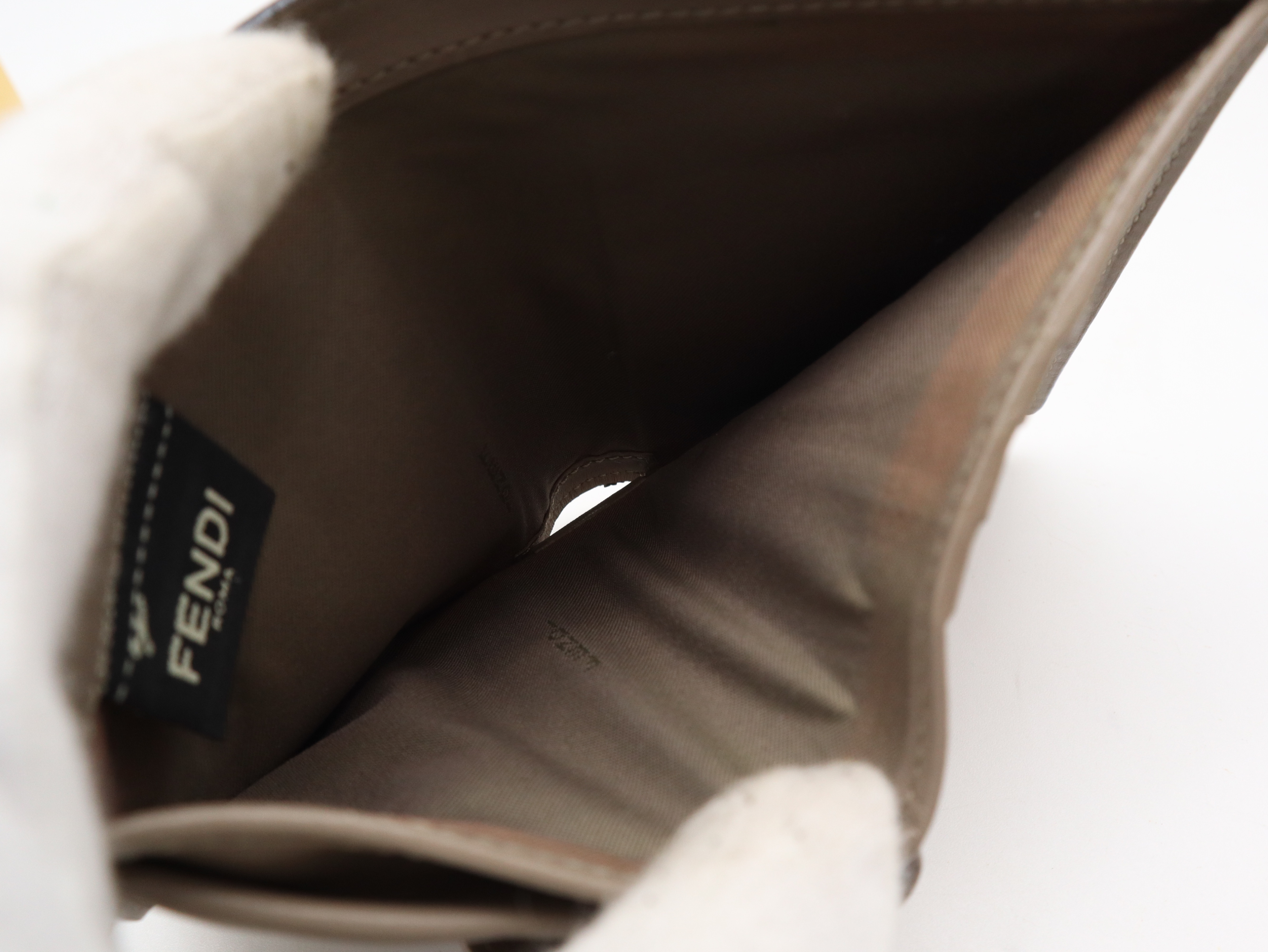 8M0387 Leather Bi-fold Wallet, Brown, with Box and Dust Bag. — view 11