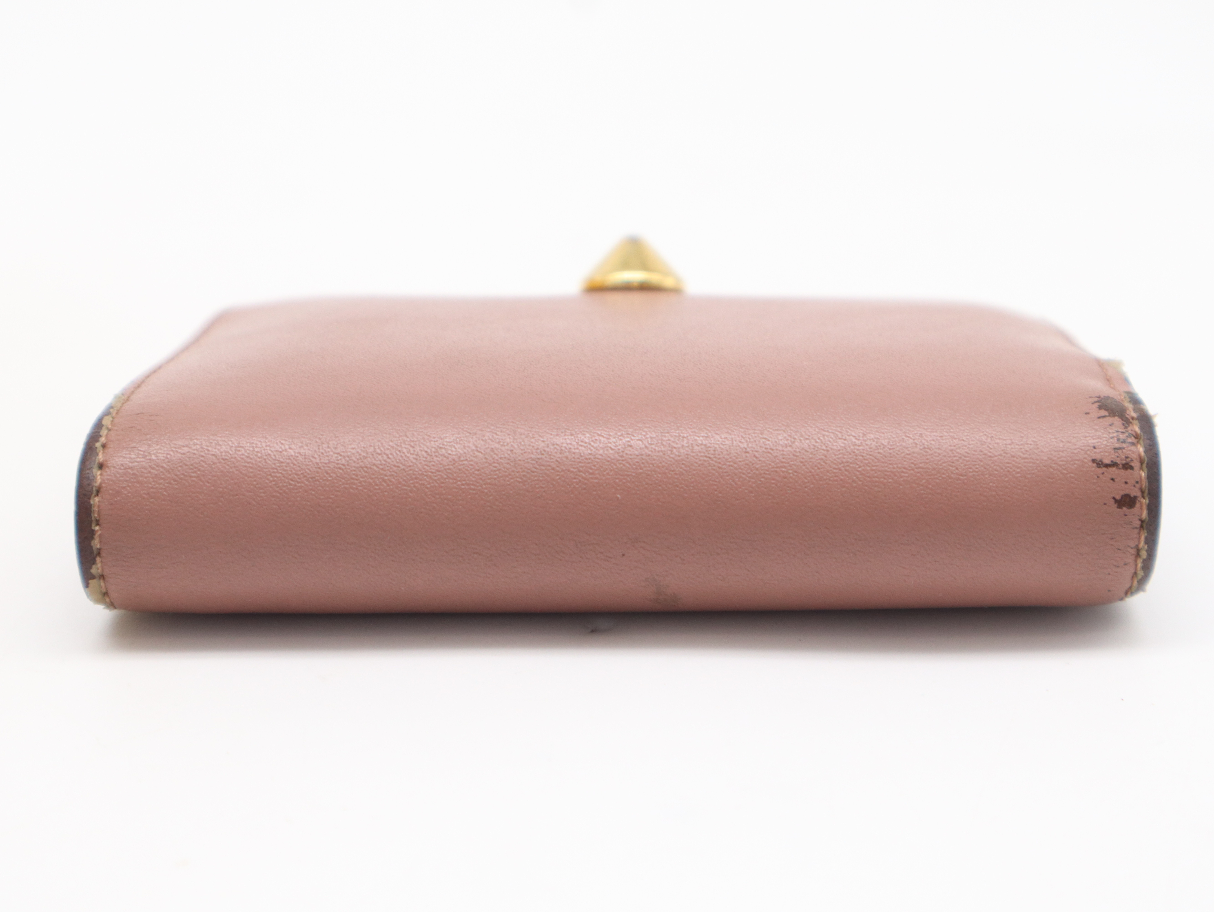 8M0387 Leather Bi-fold Wallet, Brown, with Box and Dust Bag. — view 3