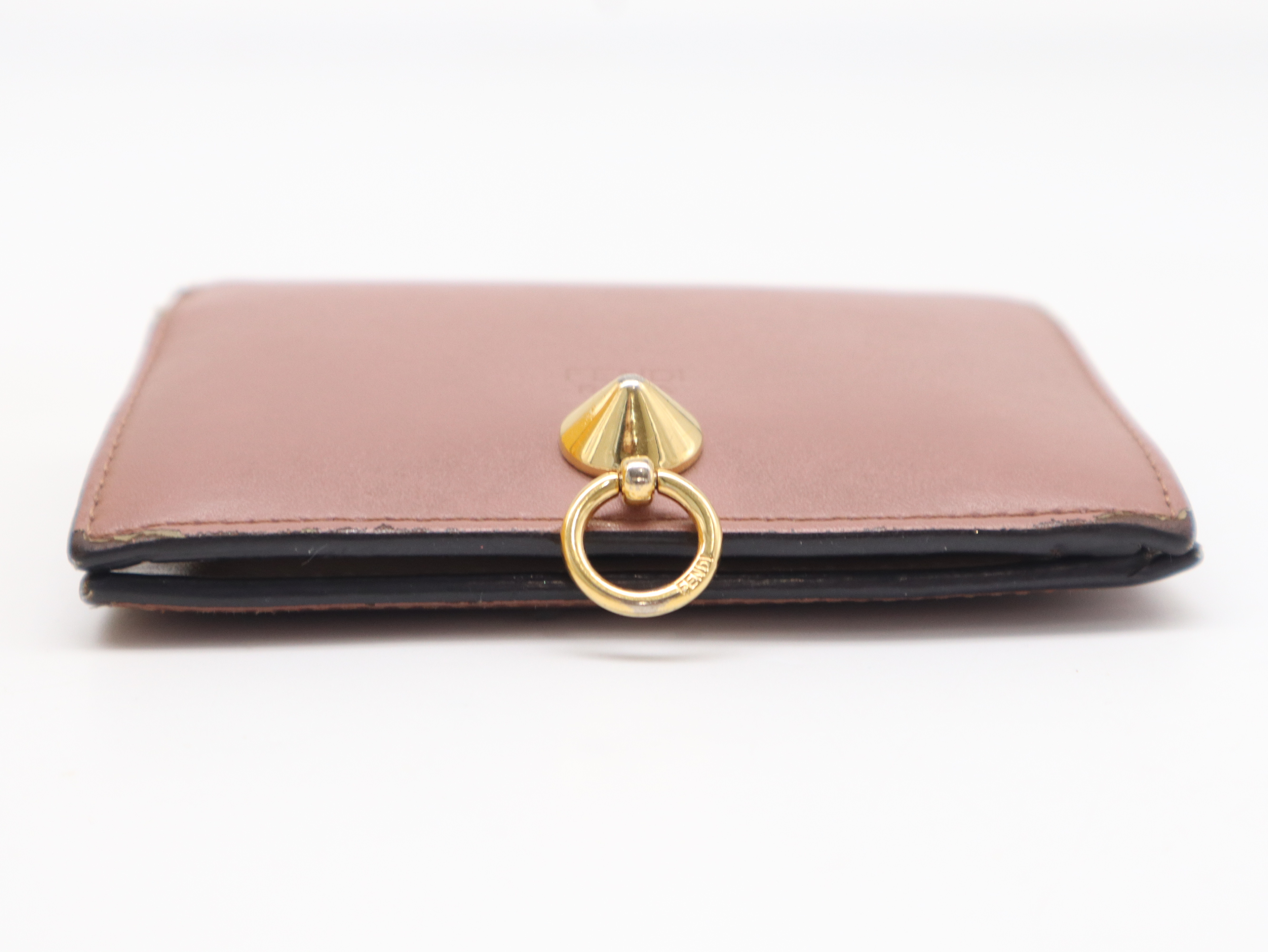 8M0387 Leather Bi-fold Wallet, Brown, with Box and Dust Bag. — view 4