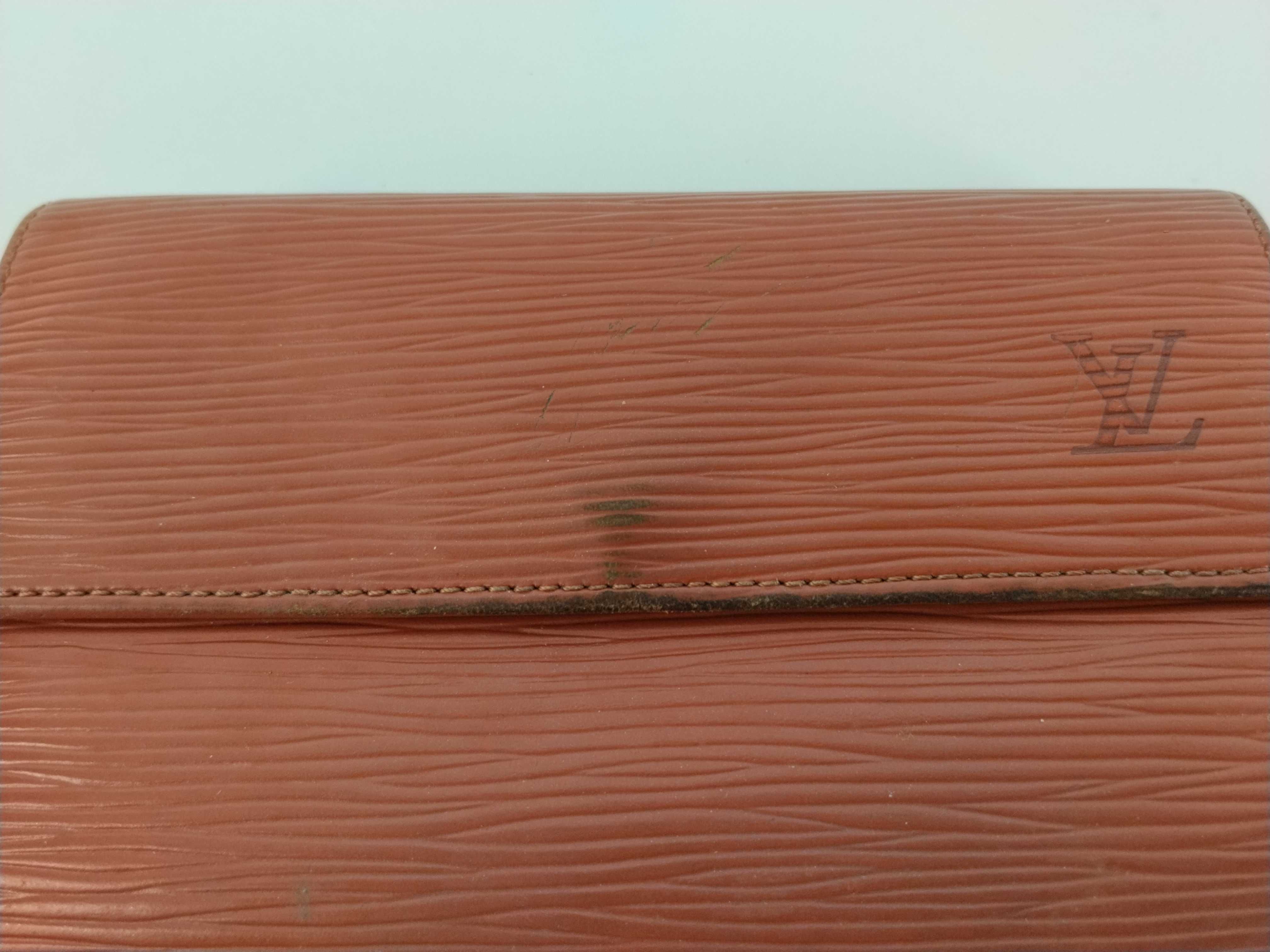 Epi Leather Wallet, Brown — view 8