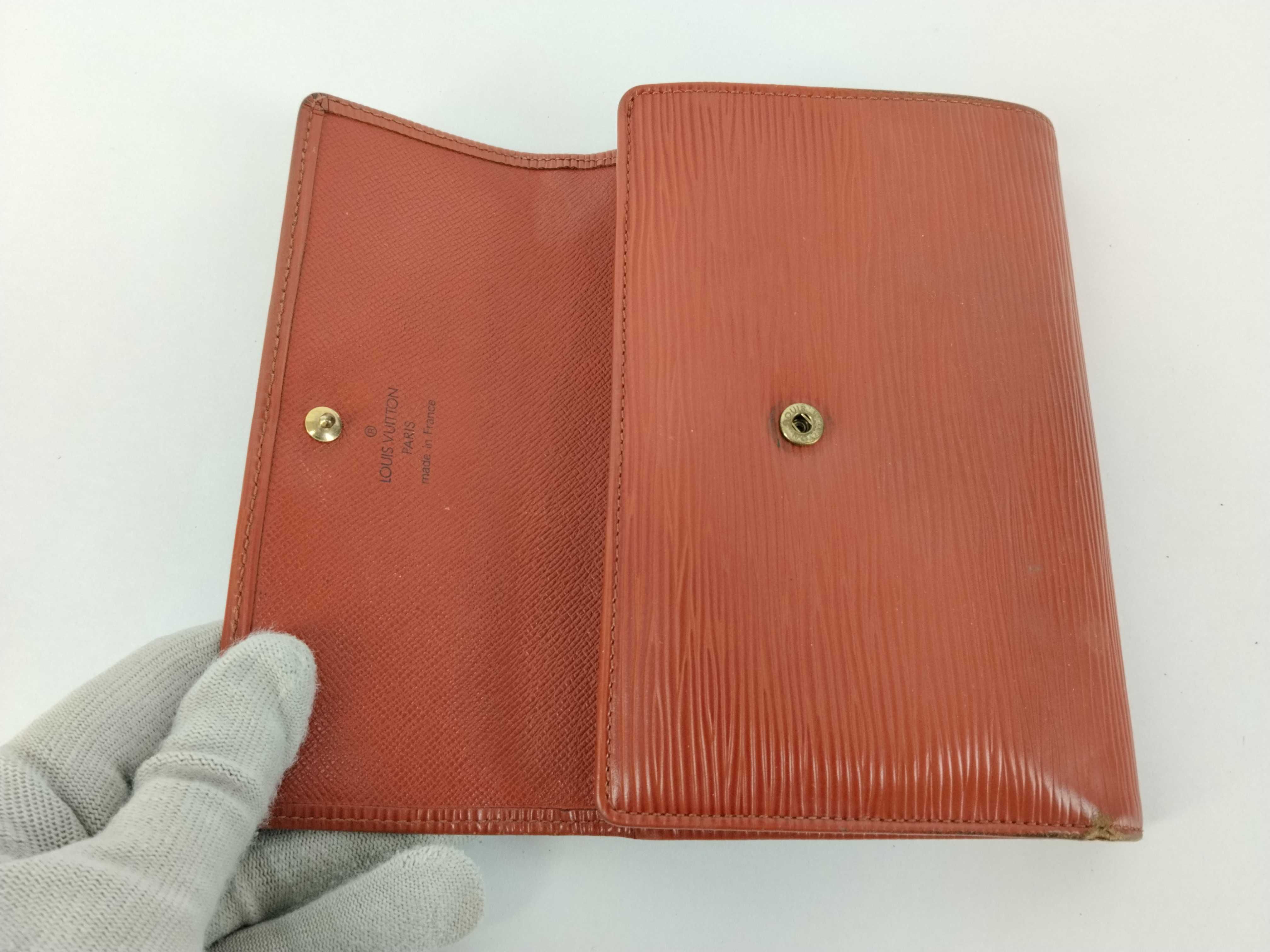 Epi Leather Wallet, Brown — view 9