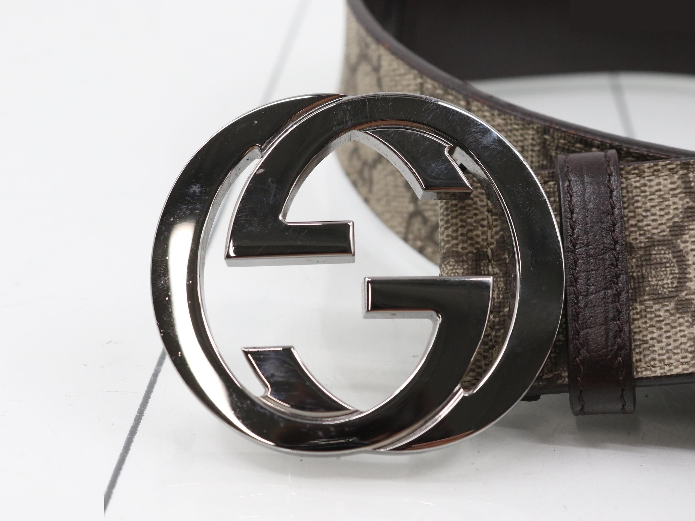 GG Supreme belt with interlocking buckle — view 3