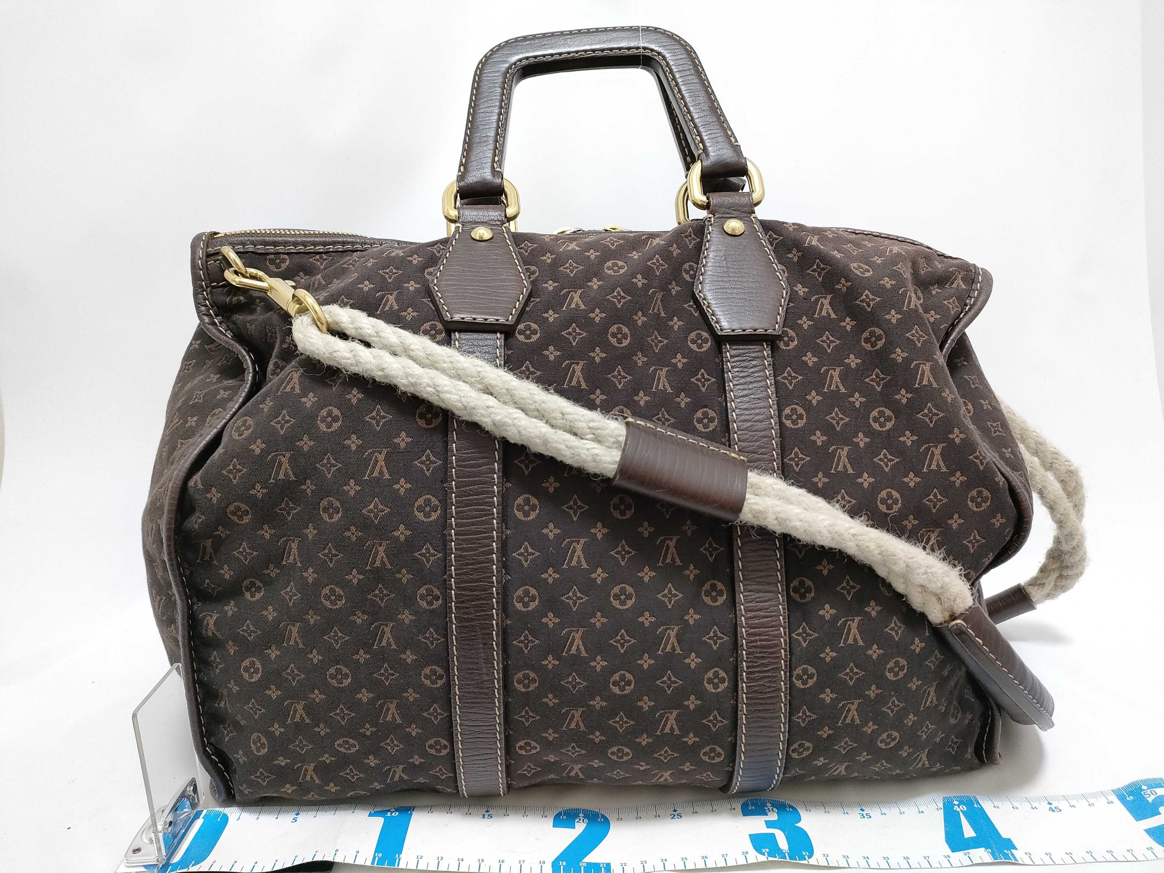 Monogram Mini Lin M40019 Keepall 45 Boston Bag Monogram Mini Lin Ebene Boston Bag — view 2