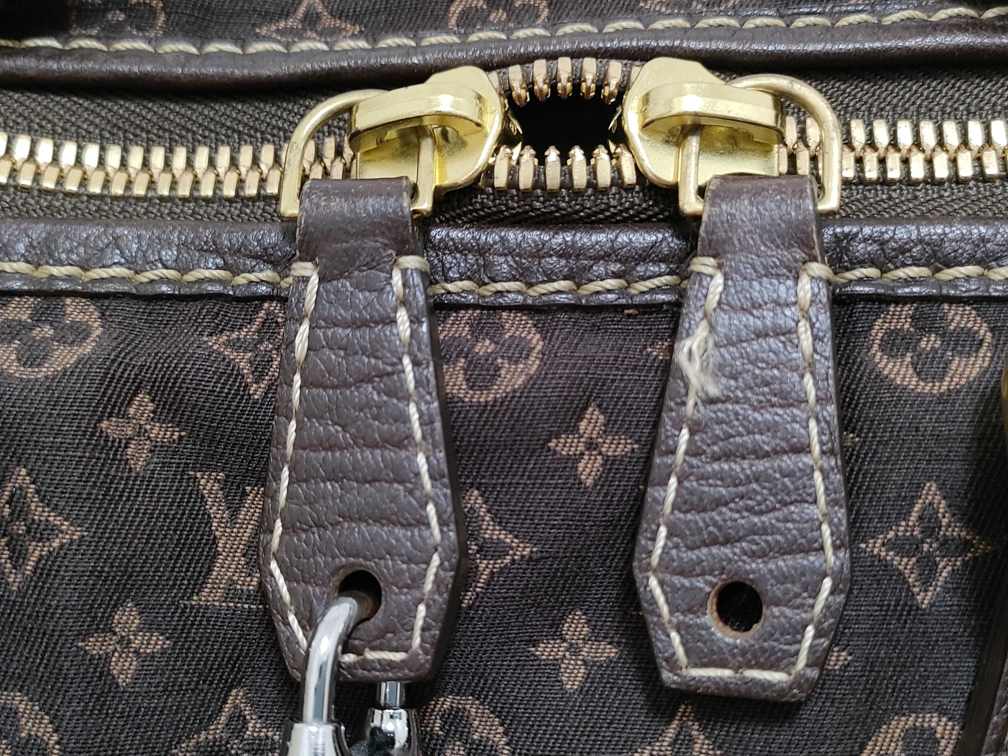 Monogram Mini Lin M40019 Keepall 45 Boston Bag Monogram Mini Lin Ebene Boston Bag — view 15