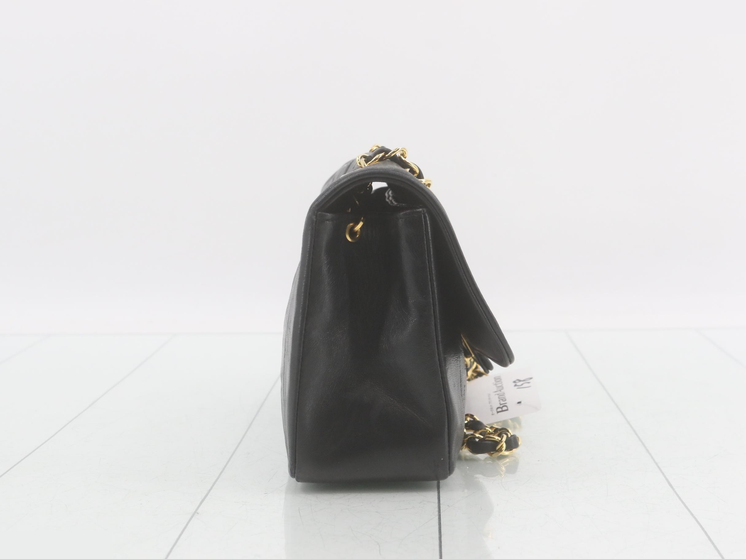 Matelassé Leather Chain Shoulder Bag — view 4