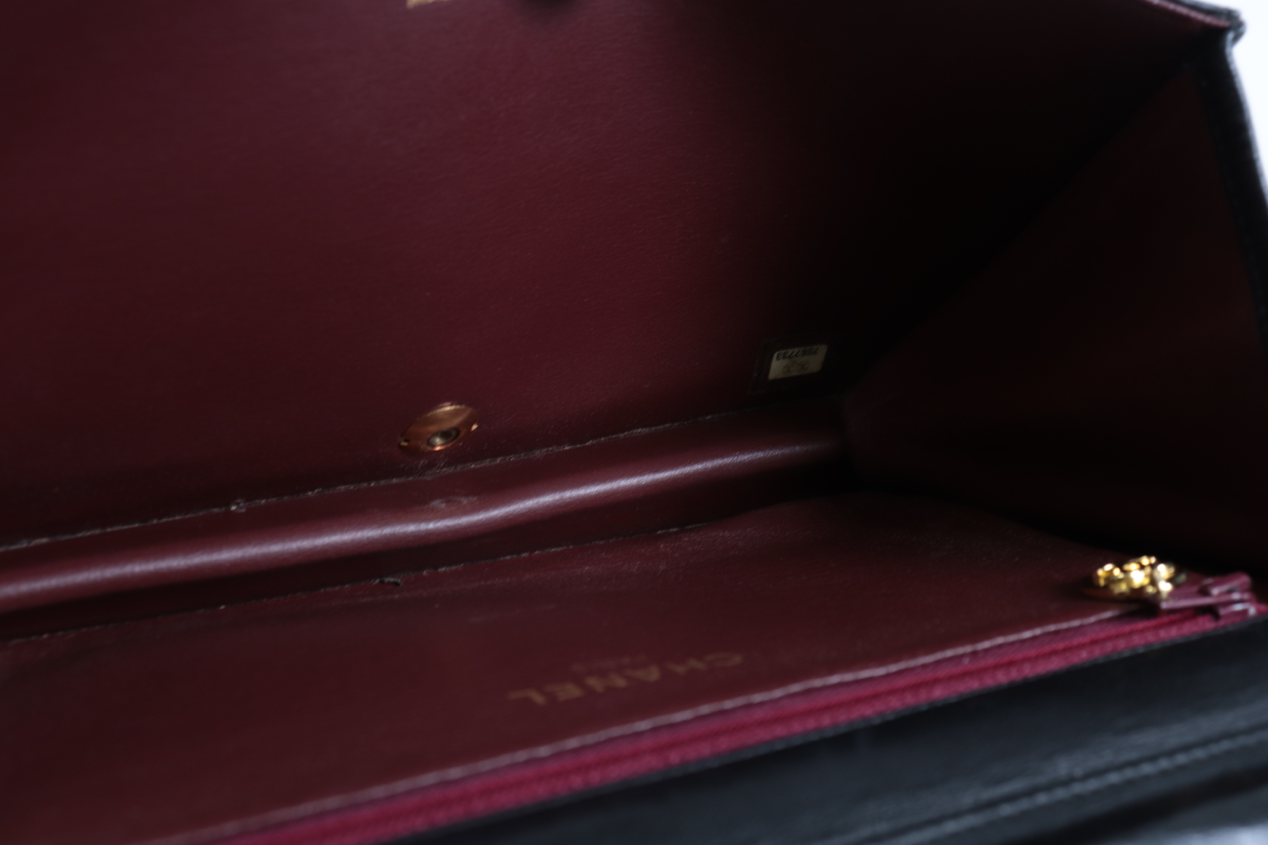 Full Flap Push Lambskin Chain Shoulder Bag (Serial No. 7) — view 8