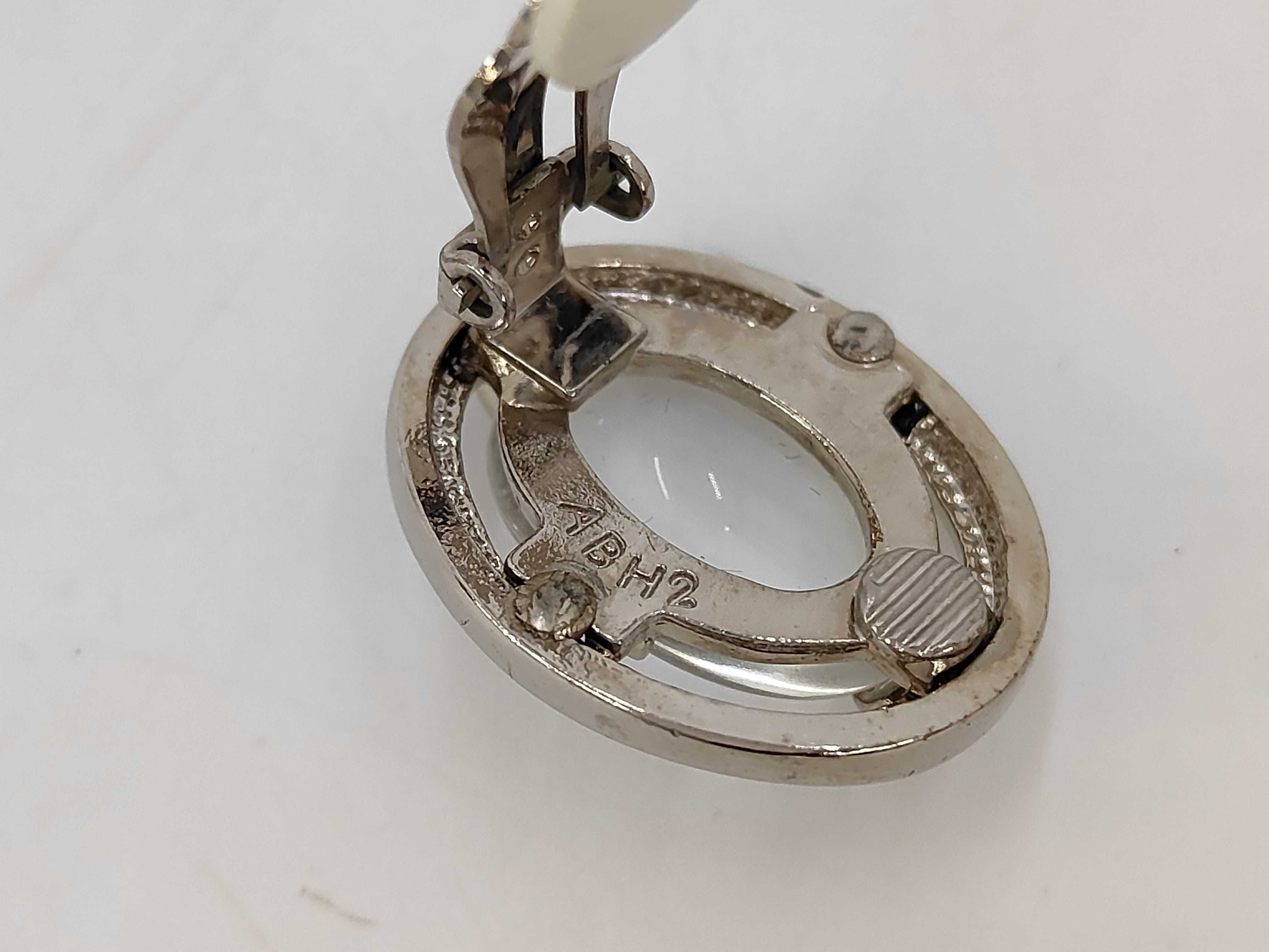 earrings, silver earrings with stones. — view 5