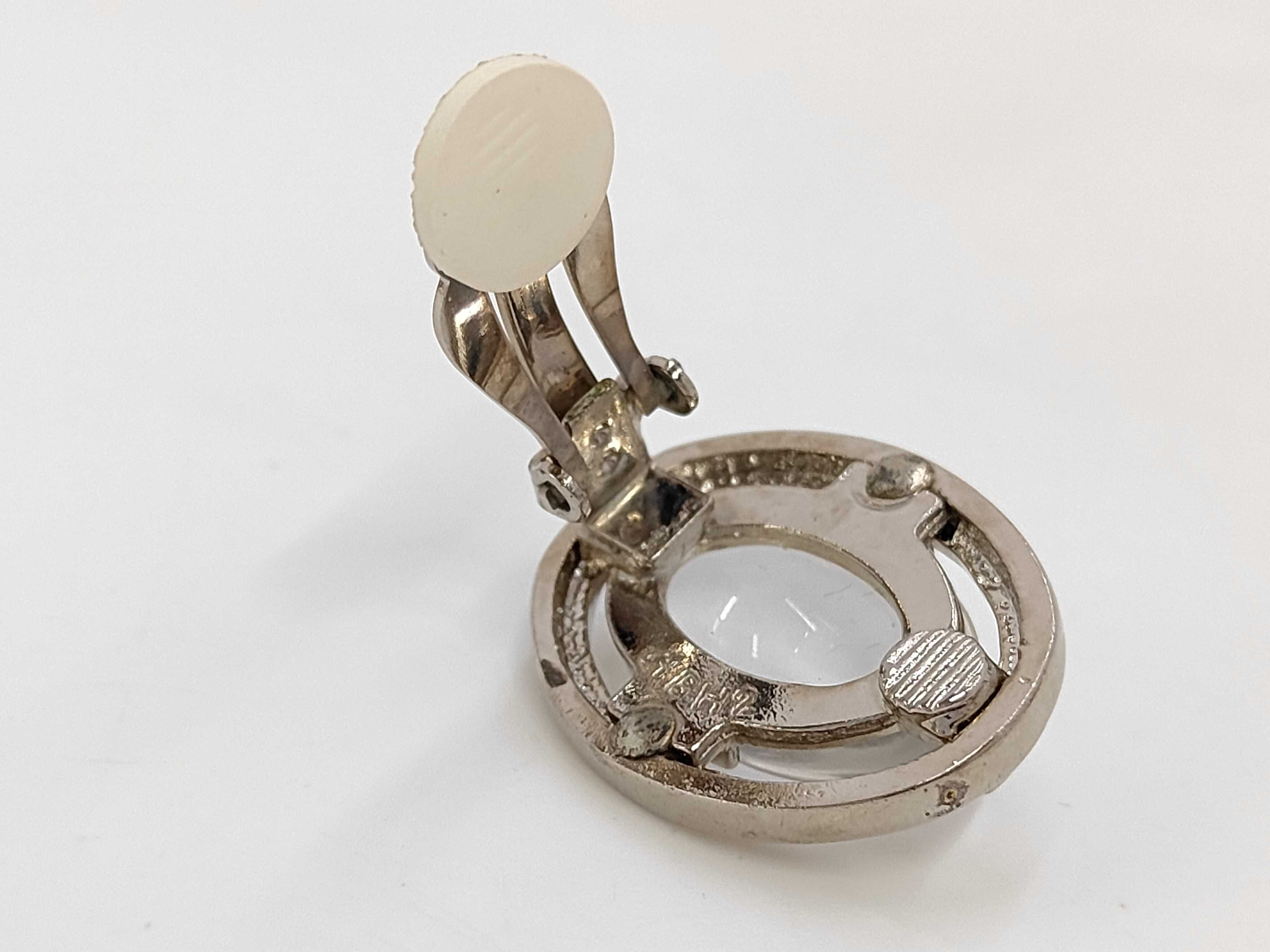 earrings, silver earrings with stones. — view 6
