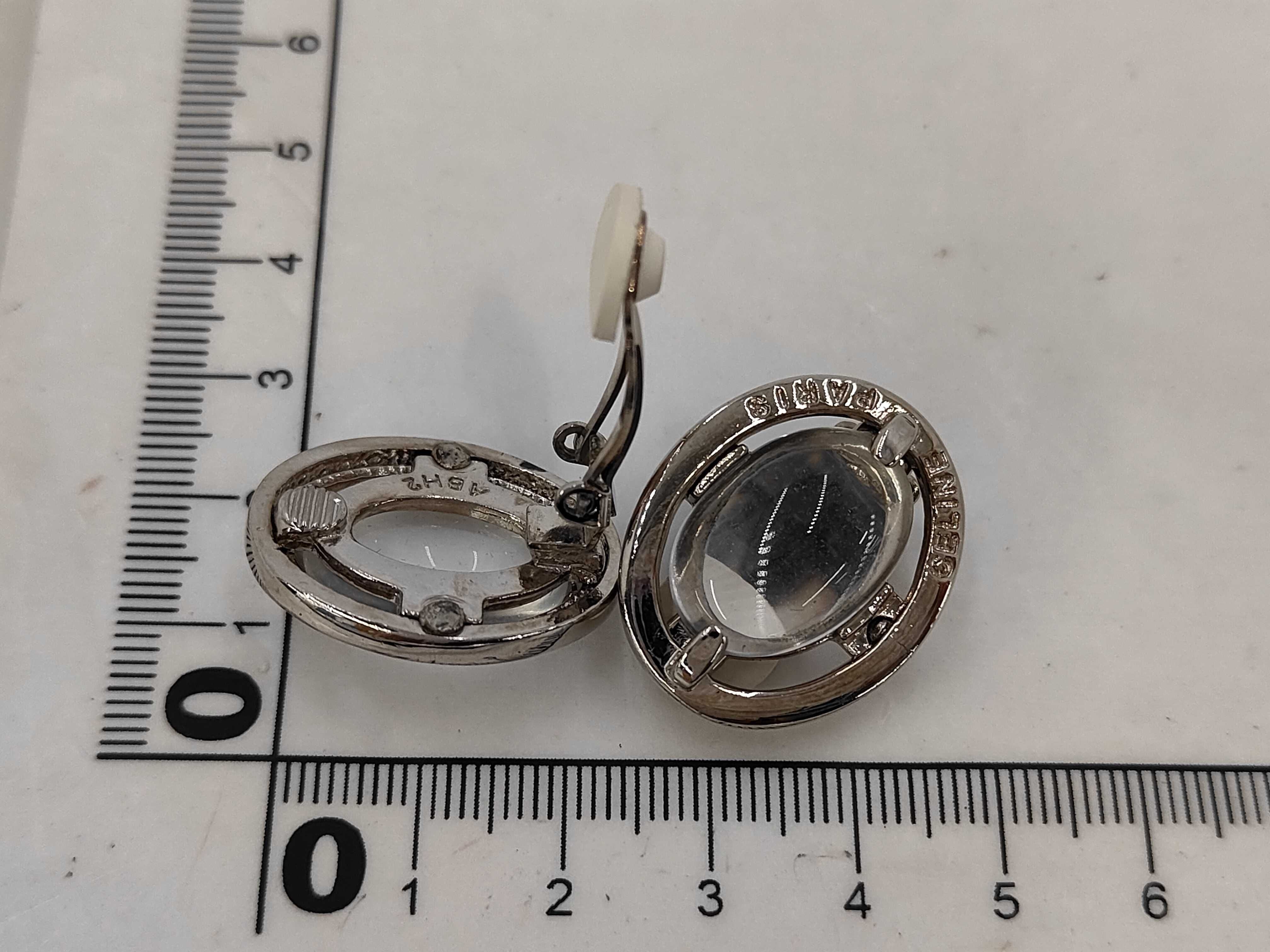 earrings, silver earrings with stones. — view 8
