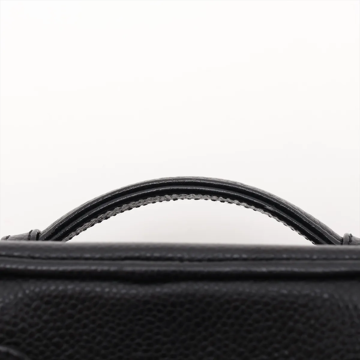 Coco Mark Caviar Skin Vanity Bag, Black with Gold Hardware, 6593039, Series 6 — view 6