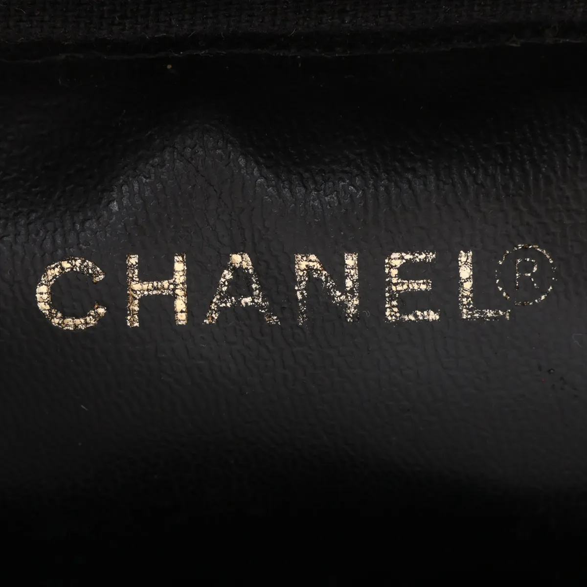 Coco Mark Caviar Skin Vanity Bag, Black with Gold Hardware, 6593039, Series 6 — view 9