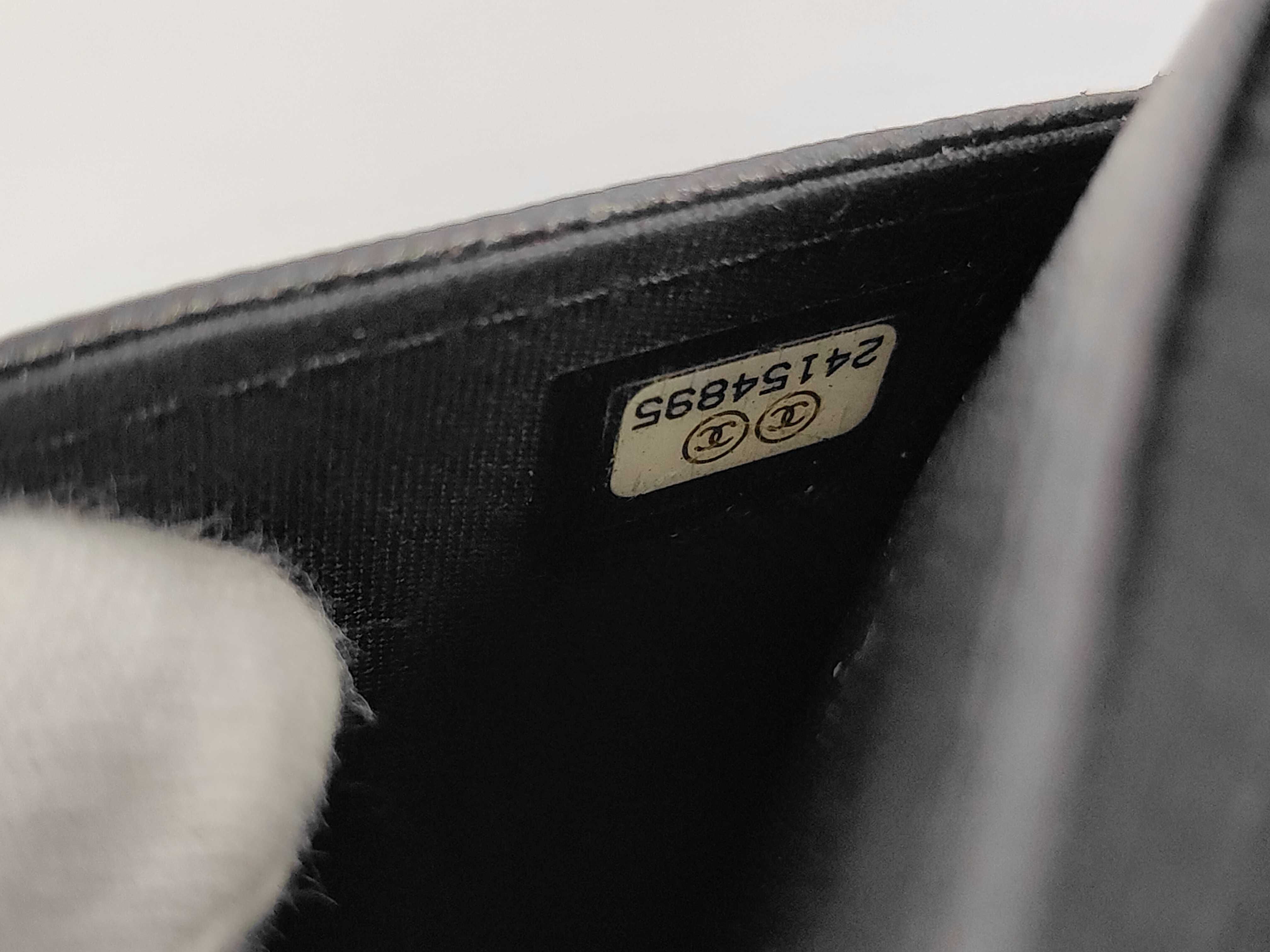 Boy Chanel Chain Wallet Chain Shoulder Bag Black (Serial Number 24) — view 11