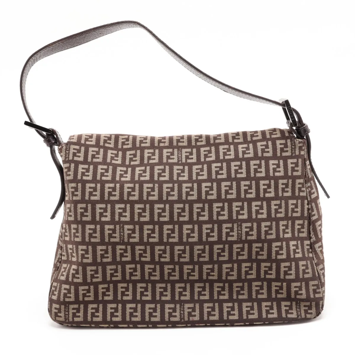 Zucchino Mamma Bucket 8BR001 Canvas x Leather Shoulder Bag Brown — view 2