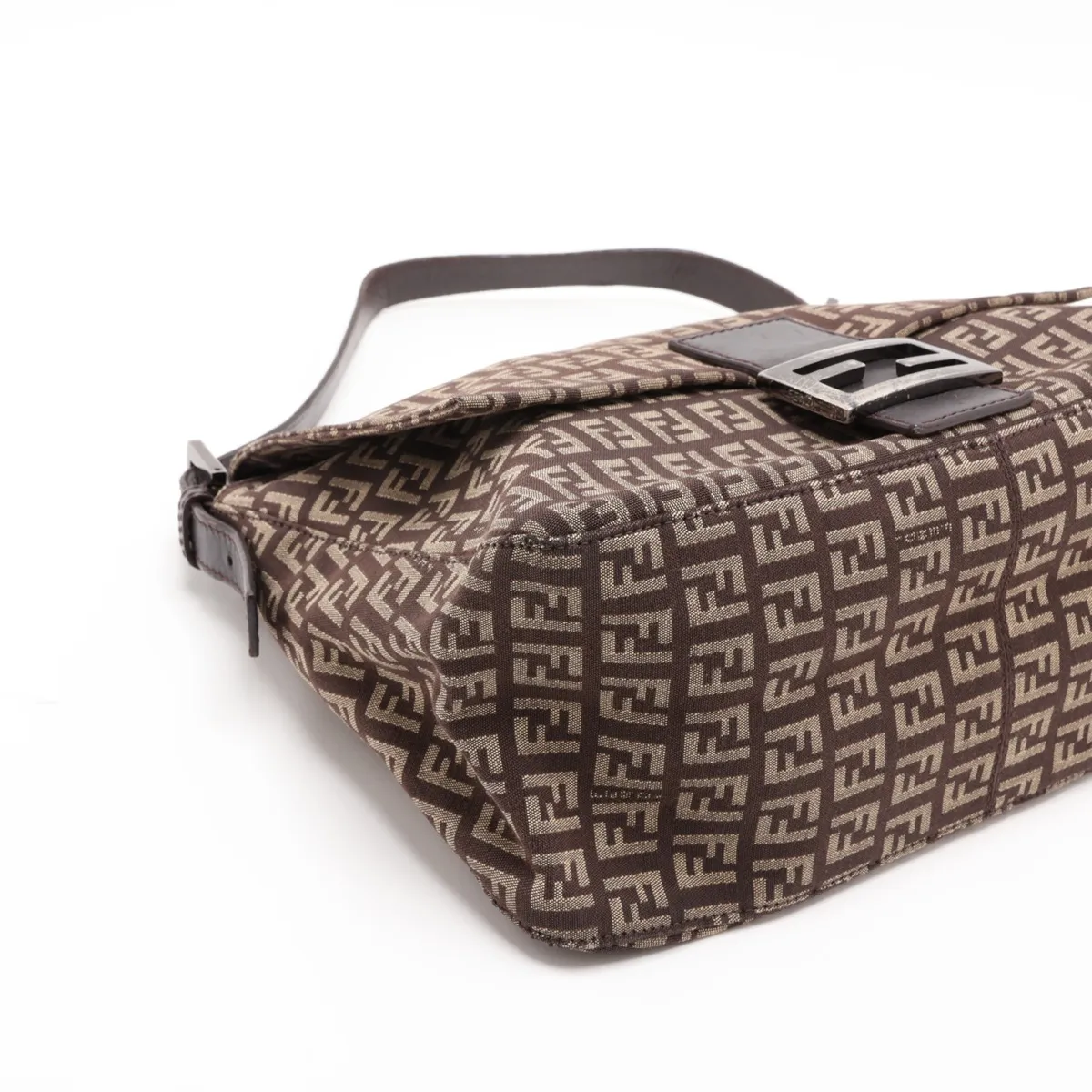 Zucchino Mamma Bucket 8BR001 Canvas x Leather Shoulder Bag Brown — view 4