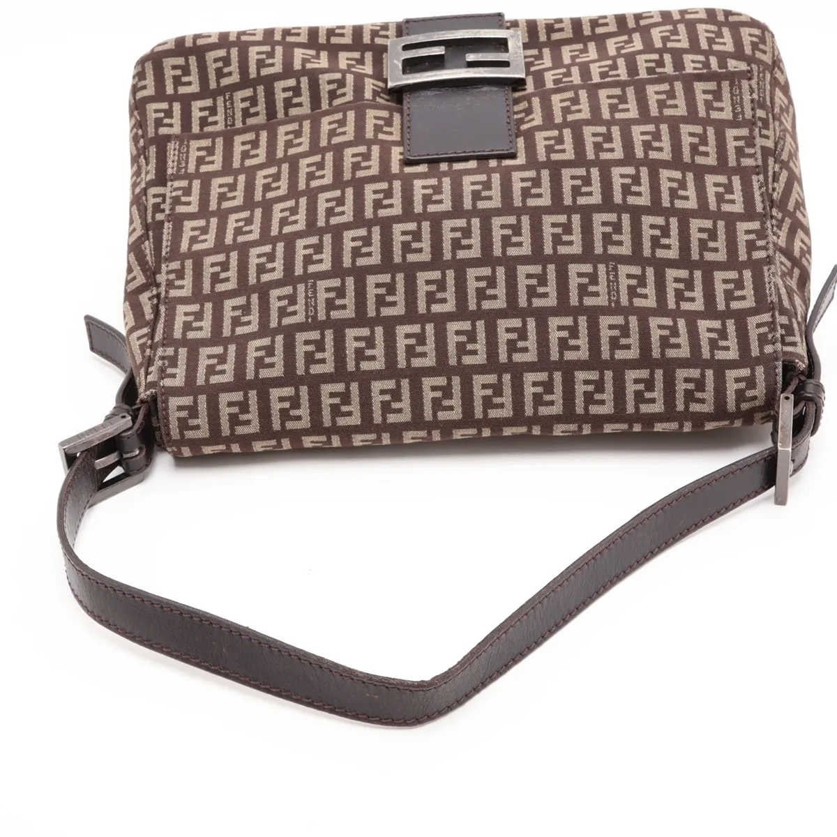 Zucchino Mamma Bucket 8BR001 Canvas x Leather Shoulder Bag Brown — view 5