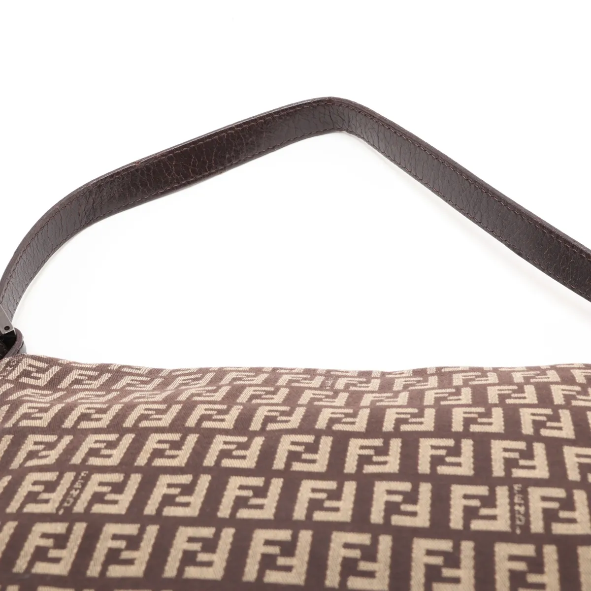 Zucchino Mamma Bucket 8BR001 Canvas x Leather Shoulder Bag Brown — view 6