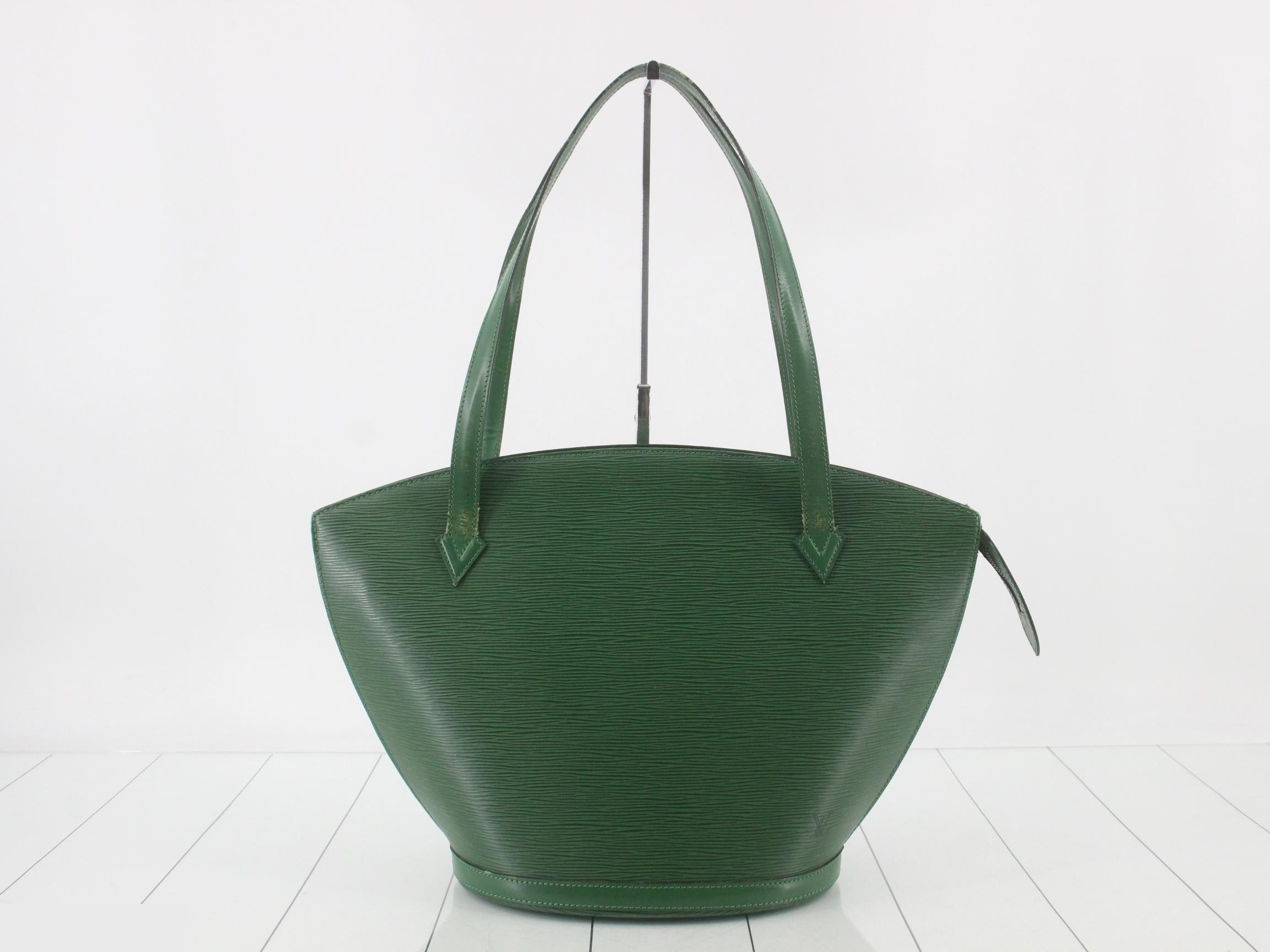 Epi Saint-Jacques Shopping Borneo Green Tote Bag