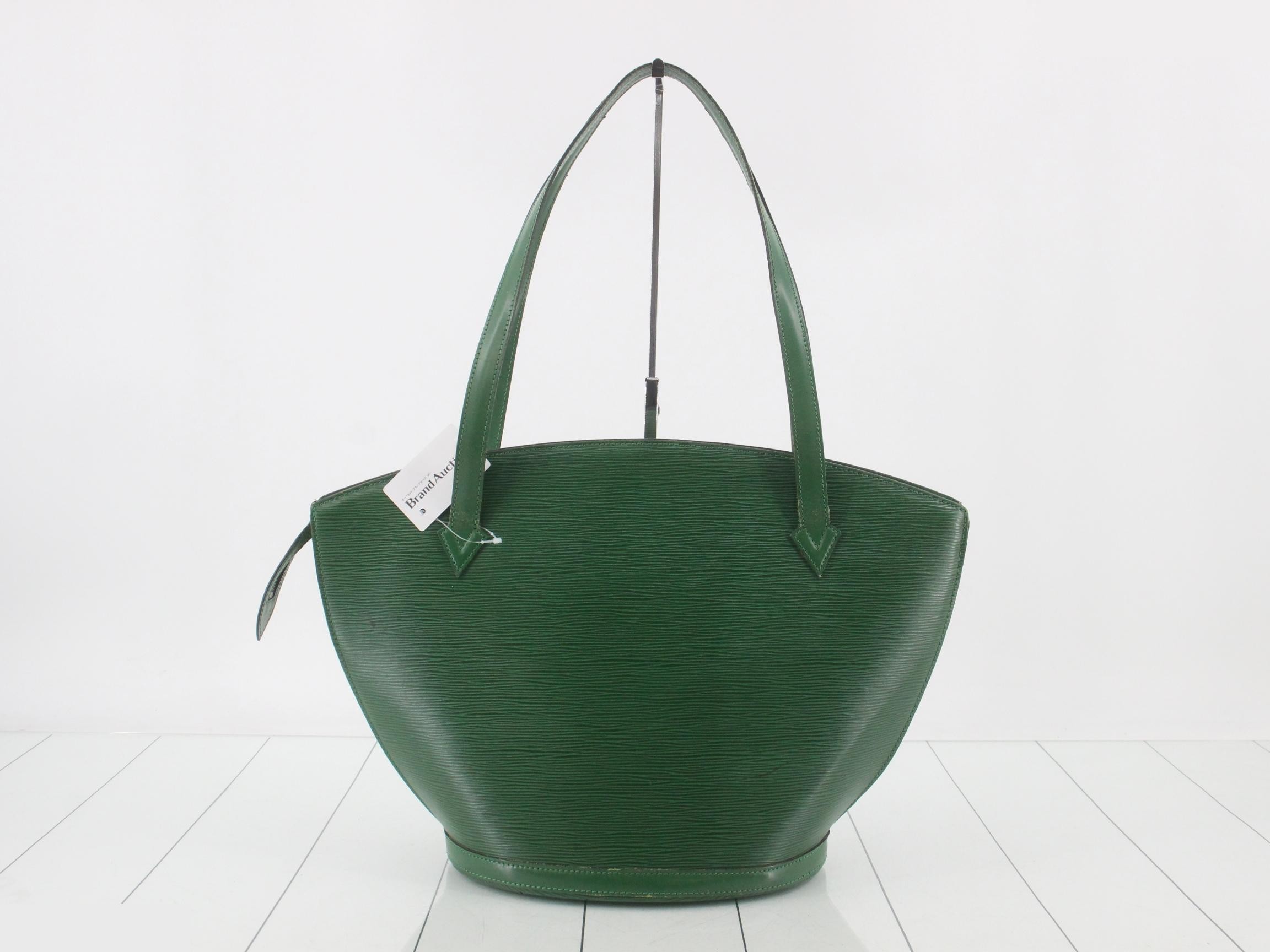 Epi Saint-Jacques Shopping Borneo Green Tote Bag — view 2