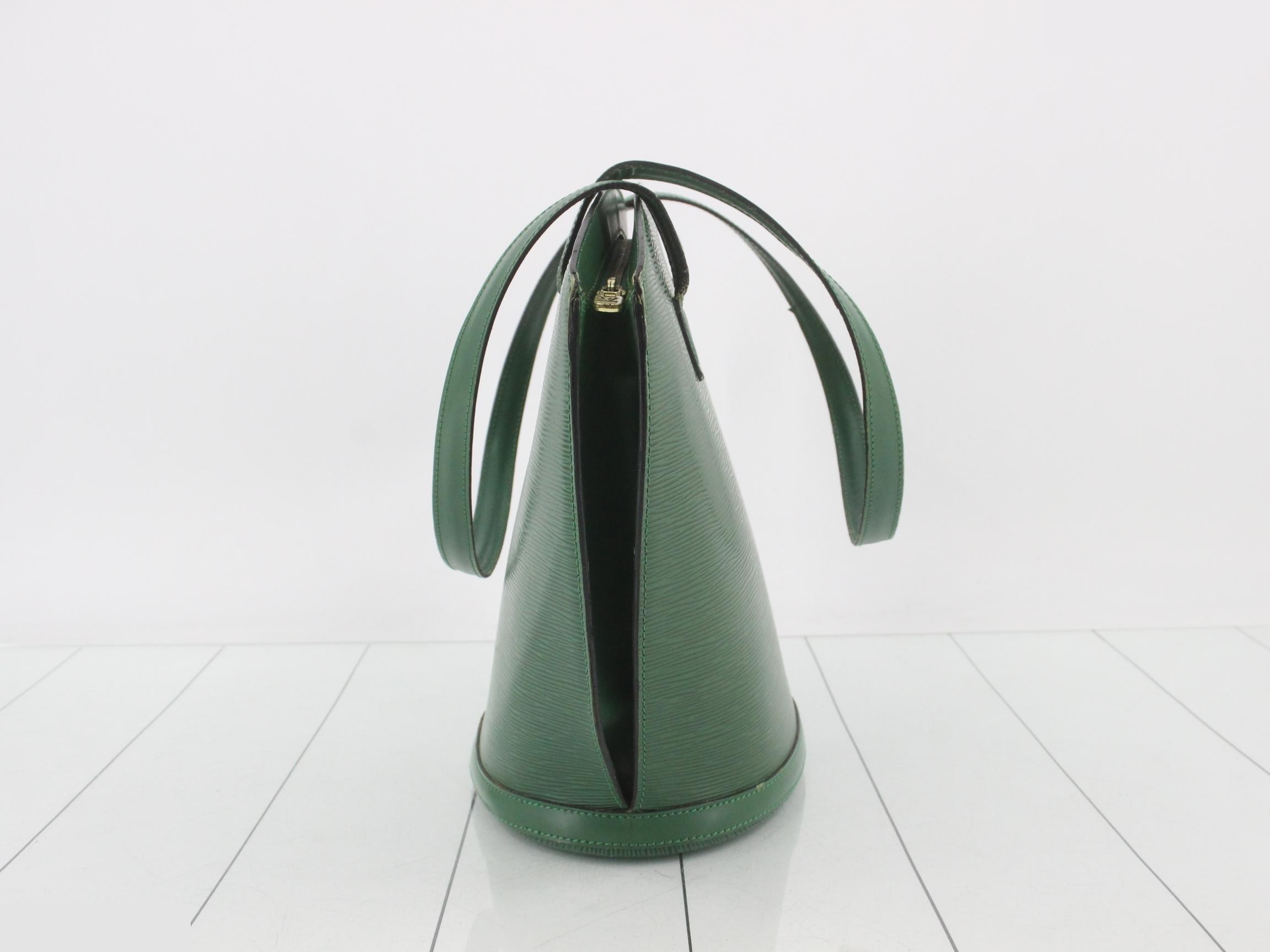 Epi Saint-Jacques Shopping Borneo Green Tote Bag — view 4