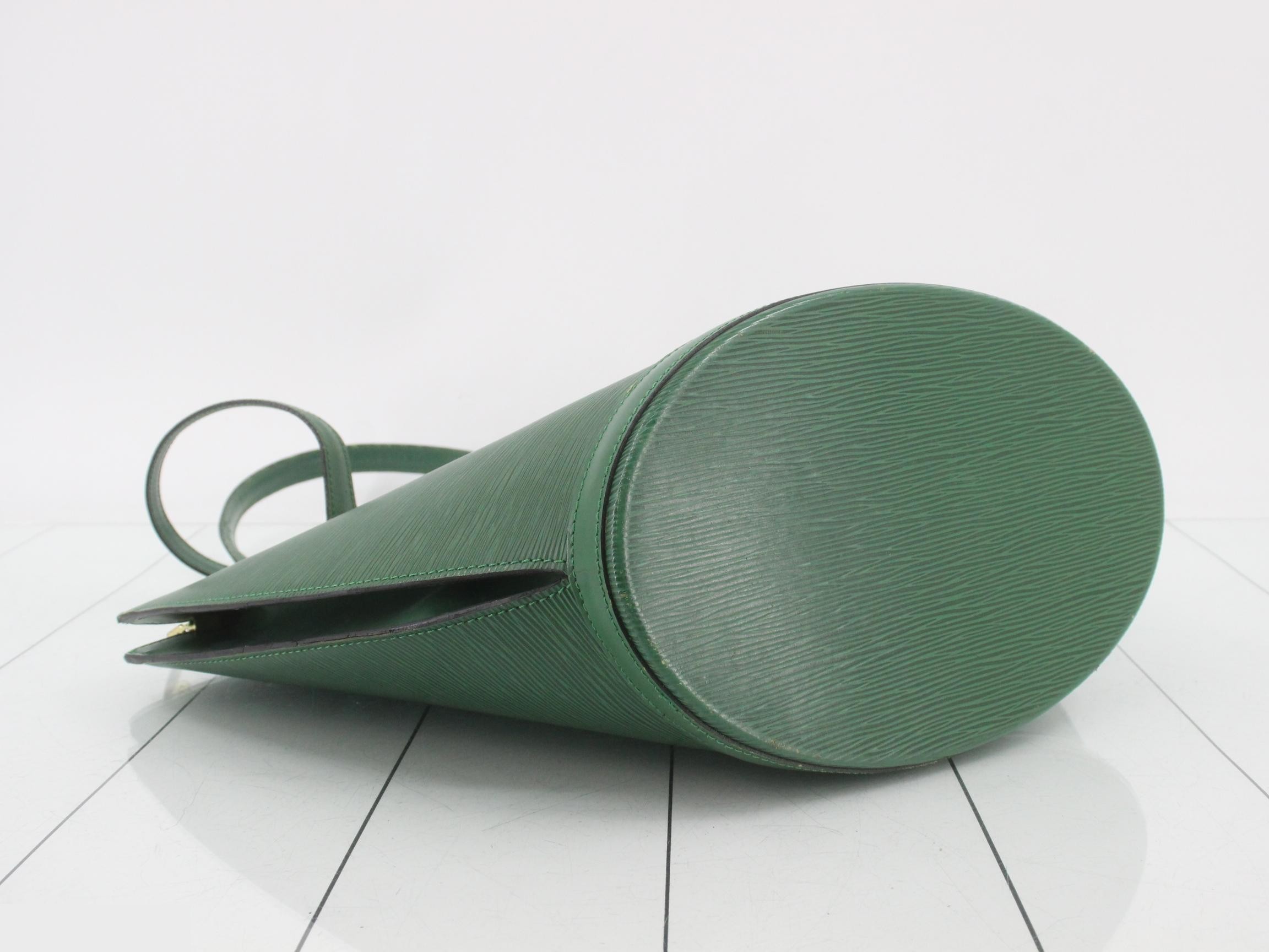 Epi Saint-Jacques Shopping Borneo Green Tote Bag — view 5